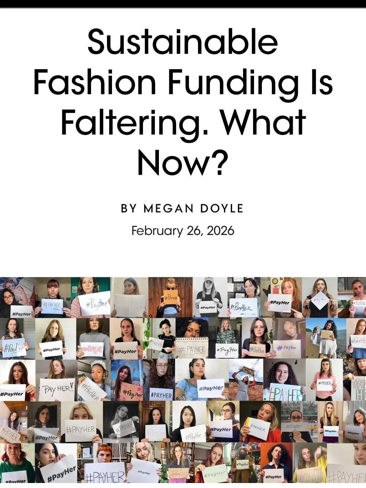 My latest for @voguebusiness is out today! Following the news that worker rights organisation @remakeourworld would be closing this week, I spoke to founder Ayesha Barenblat and leaders from three other NGOs, including @fashionrevolutionindia, @clean