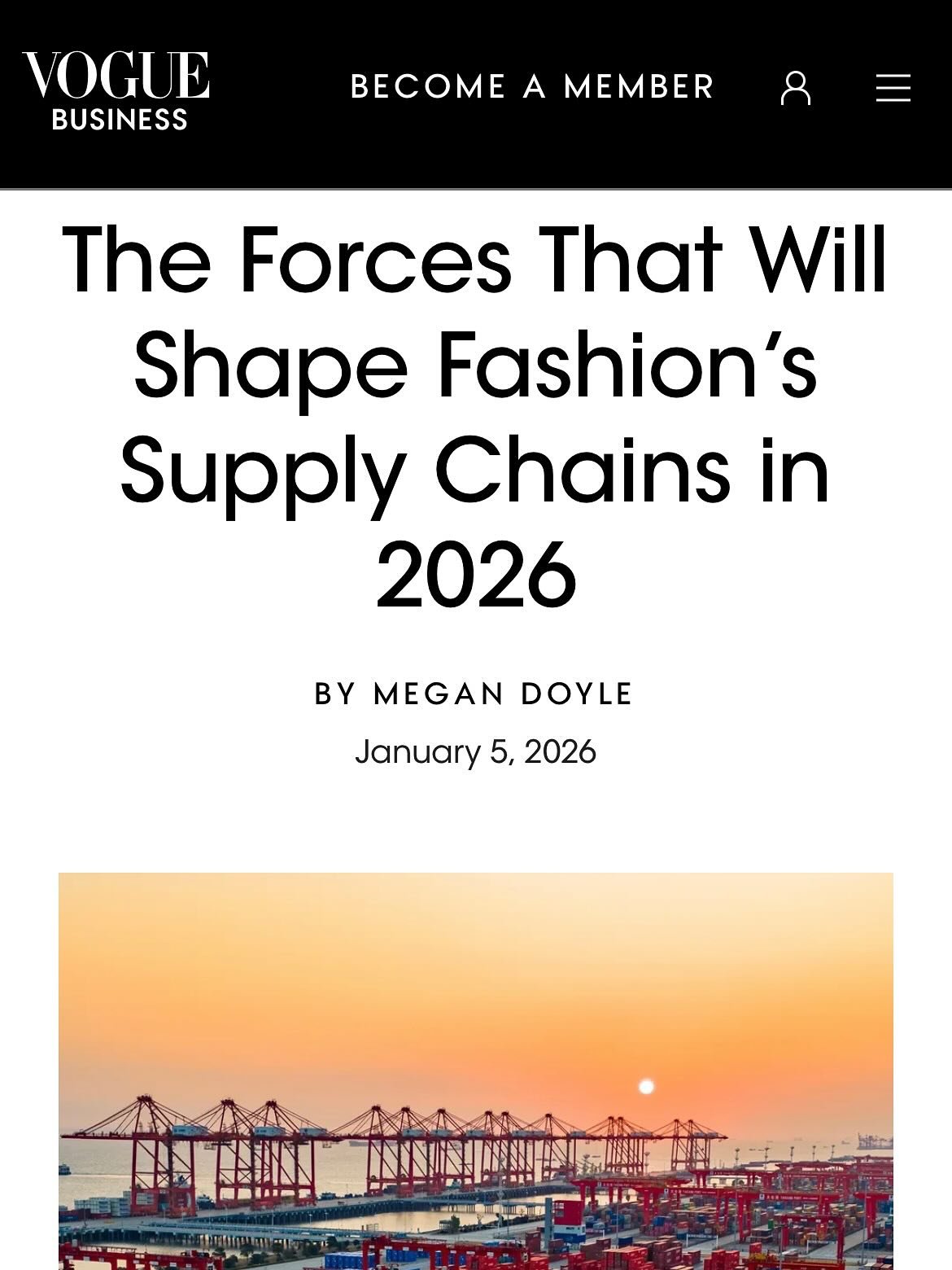 My first story for 2026 is on @voguebusiness now! As 2025 drew to a close, I spoke to a group of experts including global manufacturers, a trade union leader, consultants, and a retail association to understand what might be in store for fashion&rsqu