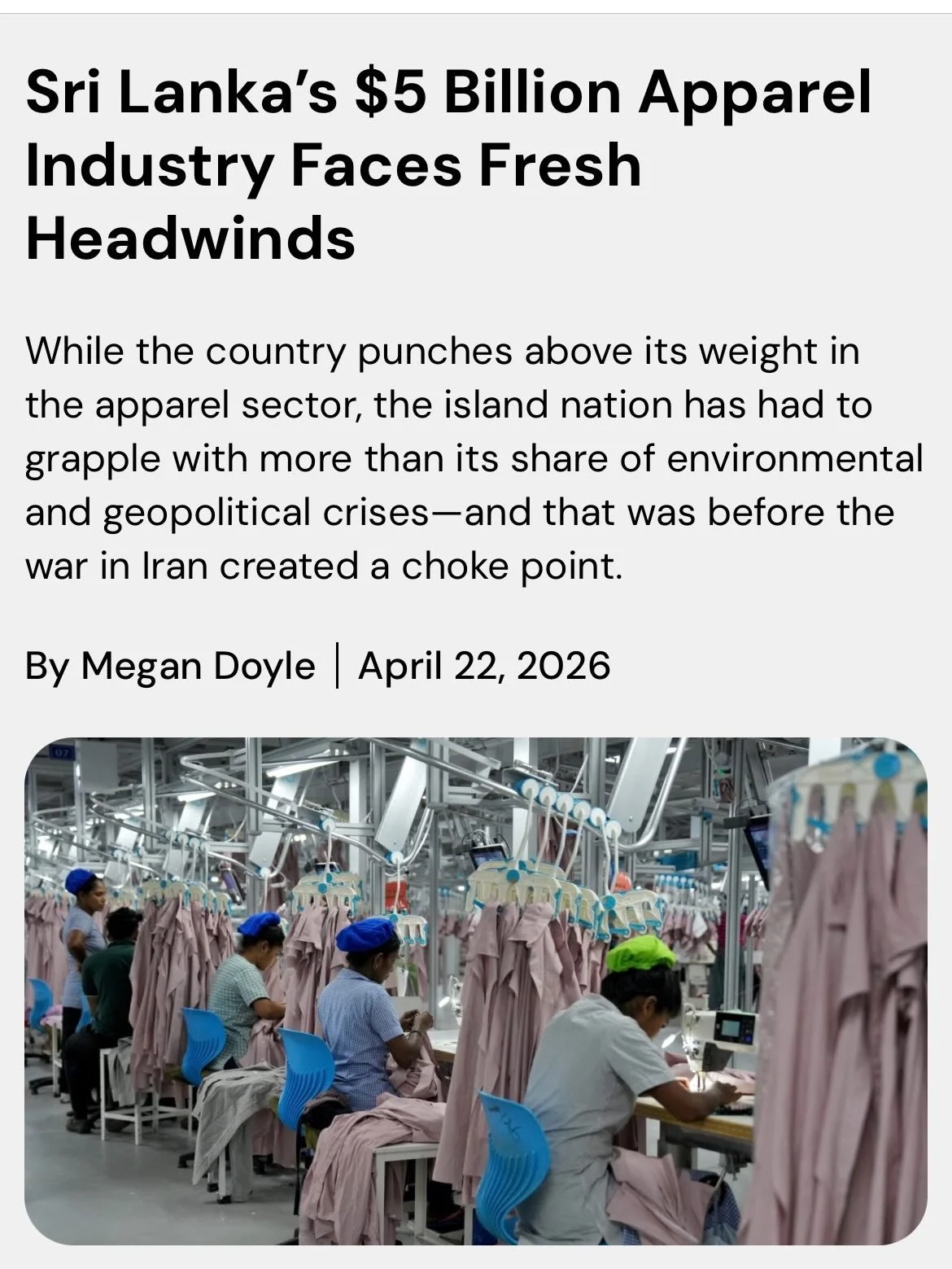 My first story from my trip to Sri Lanka is out today! 

What struck me in speaking to not only my interviewees, but many others who I met, is the resilience of Sri Lanka. 

The small island nation has weathered not just literal storms, but also majo