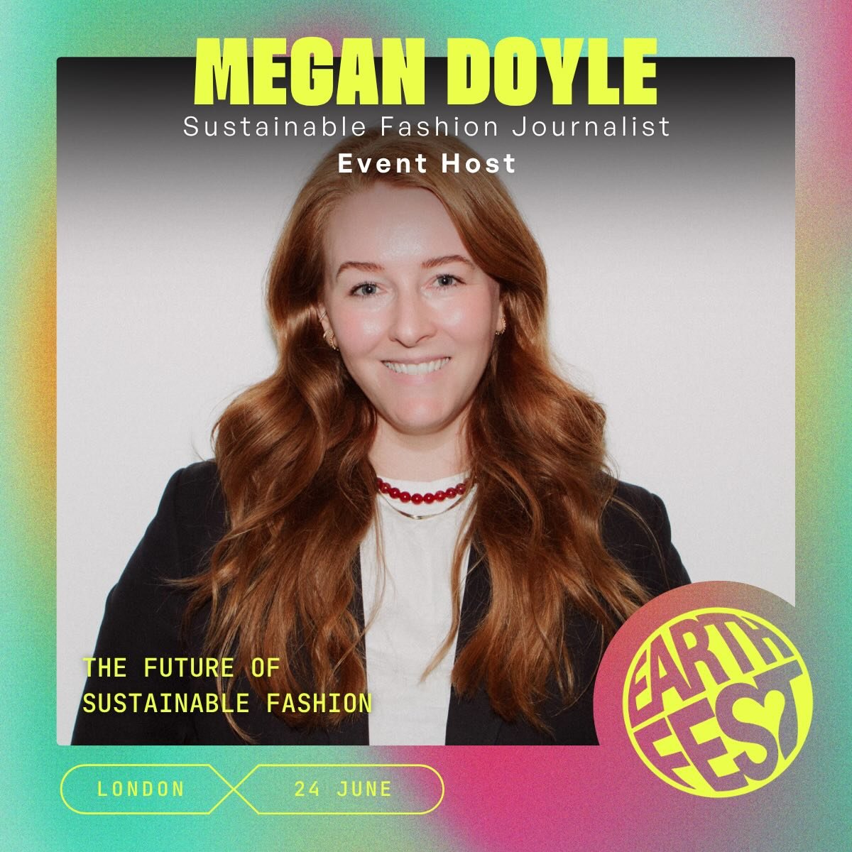 Super excited to be hosting @earthfestworld&rsquo;s Future of Sustainable Fashion Summit in London during Climate Action Week! 🌎🪩🌍

The summit&rsquo;s schedule of panels and workshops will cover everything from circularity to workers rights, with 