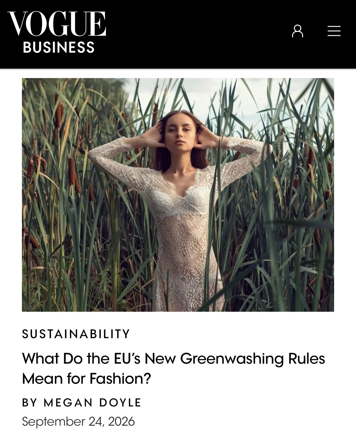 Europe&rsquo;s major greenwashing crackdown is here! 🍃Expect to see far fewer, but more accurate and reliable, sustainability claims on social media, product pages and in-store. 

For @voguebusiness, I explored what impact the EmpCo Directive will h