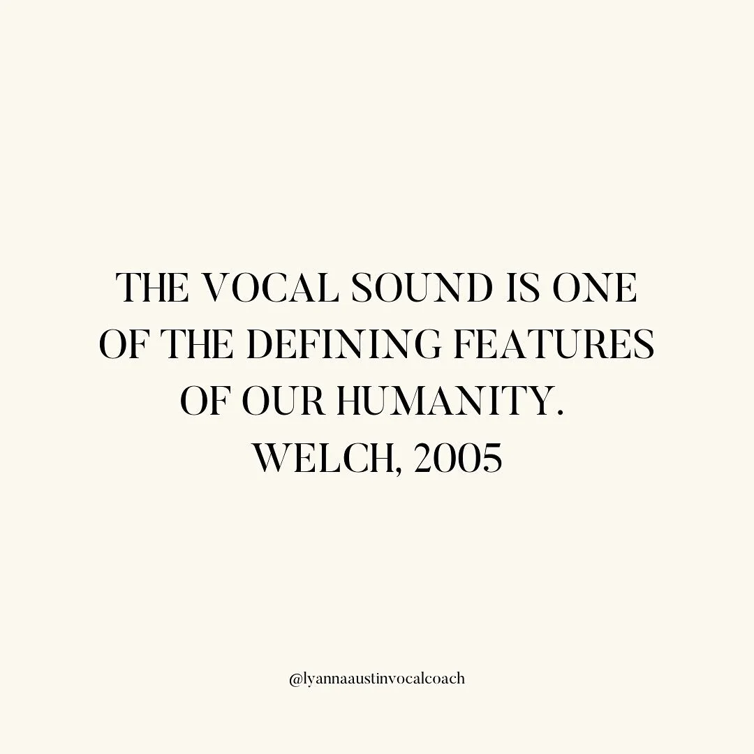 Your vocal sound is unique!

Every voice has a unique voice print. Your body is your instrument and when you sing your channeling sound specific for your body. That&rsquo;s the beauty of the voice. Discover and explore your unique sound.

Follow me f