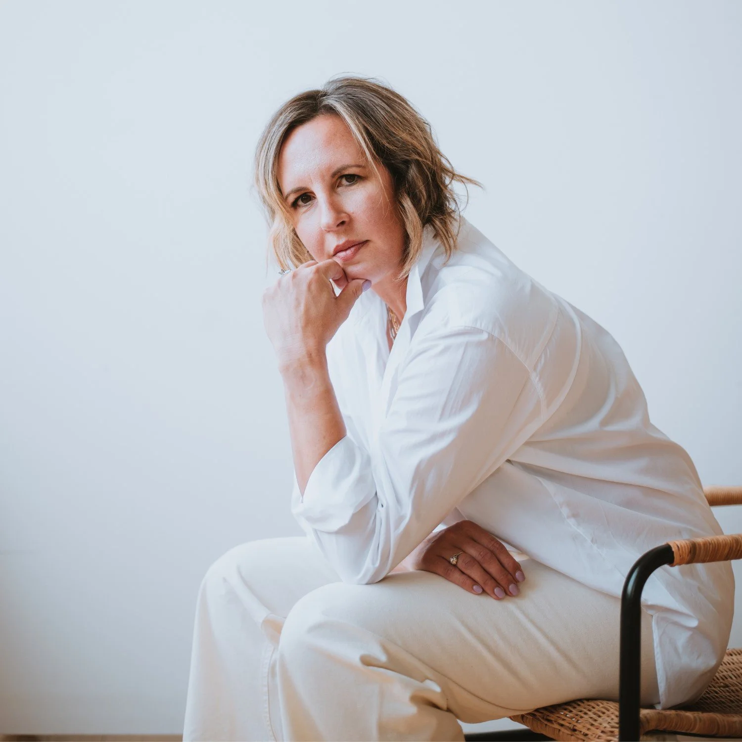 Melanie Shmois Seated, composed, slightly contemplative