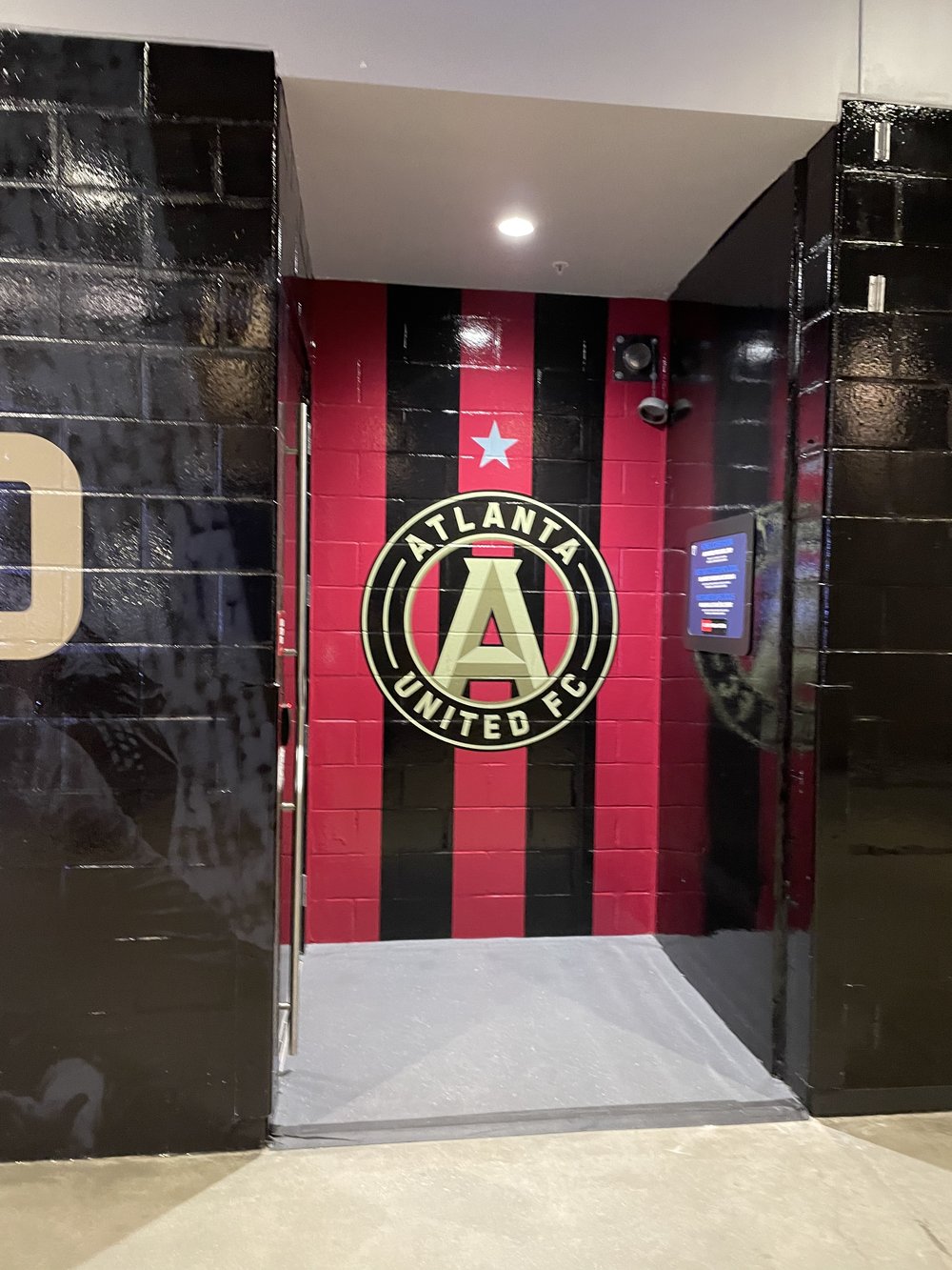 &lt;em&gt;Entrance to Atlanta United FC locker room&lt;/em&gt;