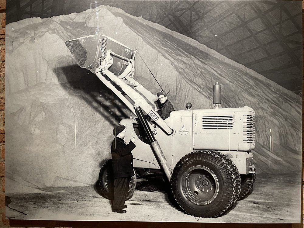 &lt;em&gt;Archival images on display at the Shed: Industrial (rock) salt piled inside the shed for winter ice clearance use, February 1946&lt;/em&gt;