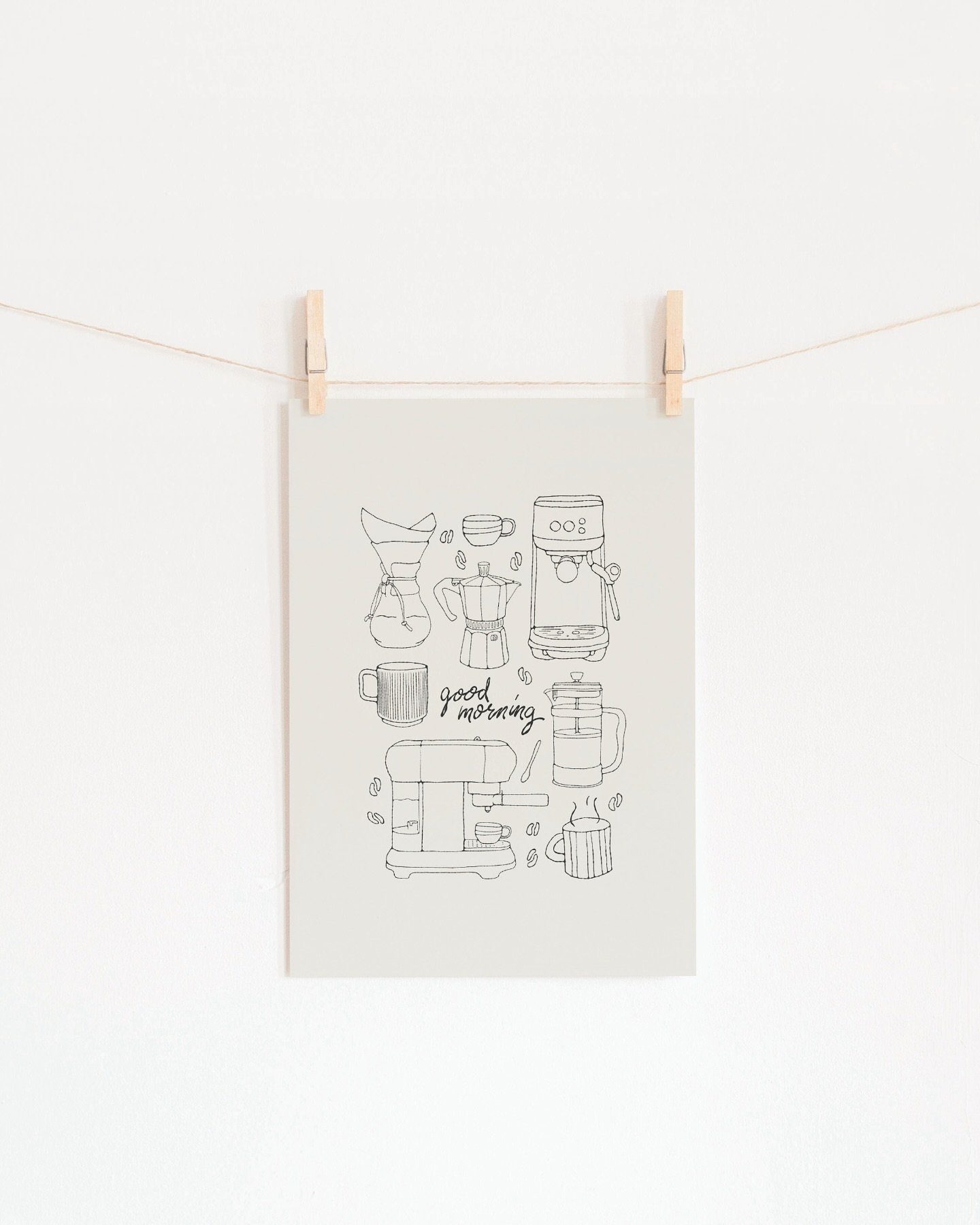 Although I&rsquo;m all in on my espresso machine, I&rsquo;ve thought about getting a French Press or a Moka Pot &mdash; do you use either??

#artprint #wallartwork #coffee #coffeeart #illustration #illustrations #illustrator