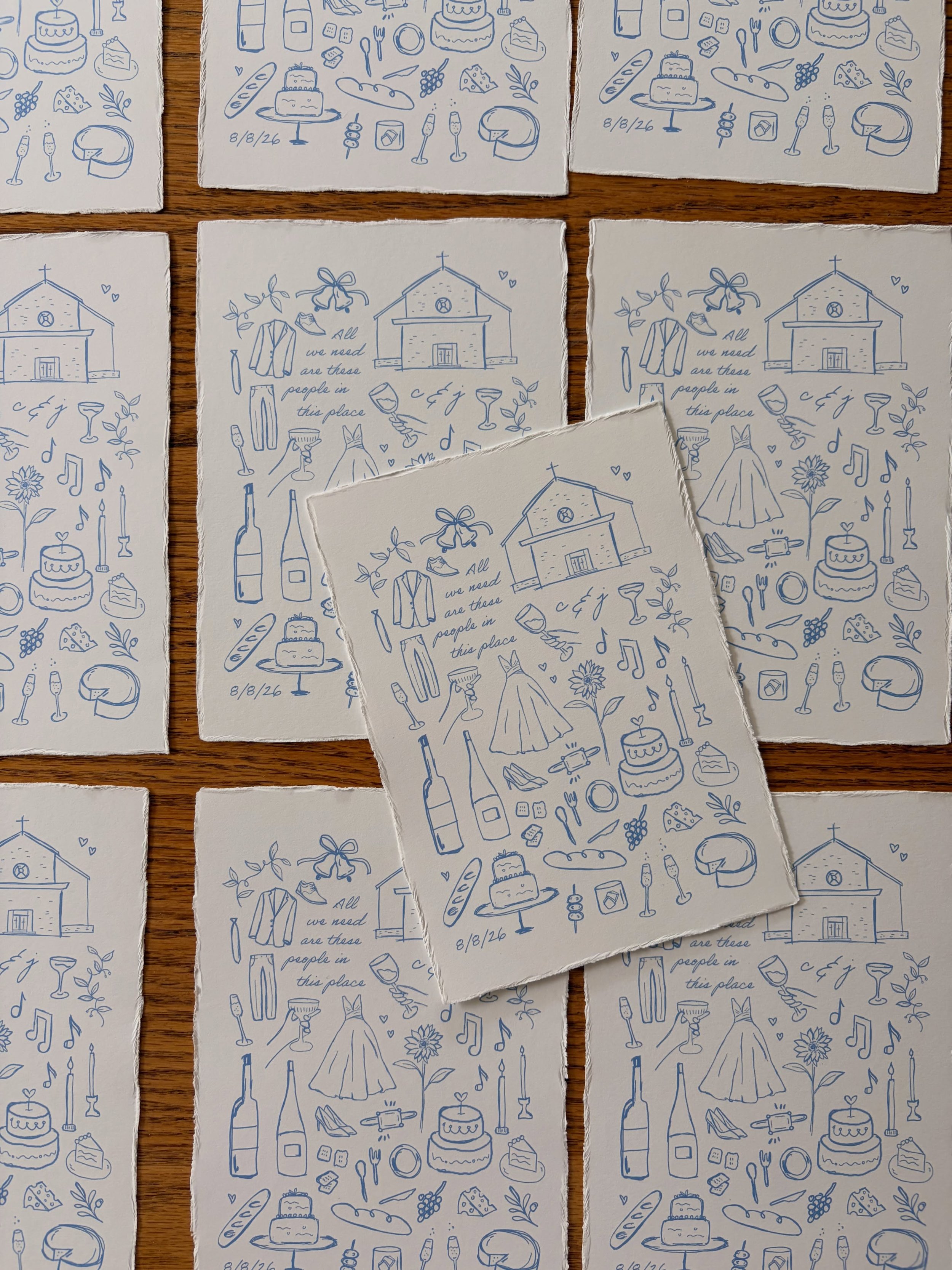 Wedding invitation &mdash; but make it an art print that your guests will want to keep&hellip;

Love when I get to make something for friends, and they go with my crazy ideas. A fun design packed with visual representations of the wedding day to come