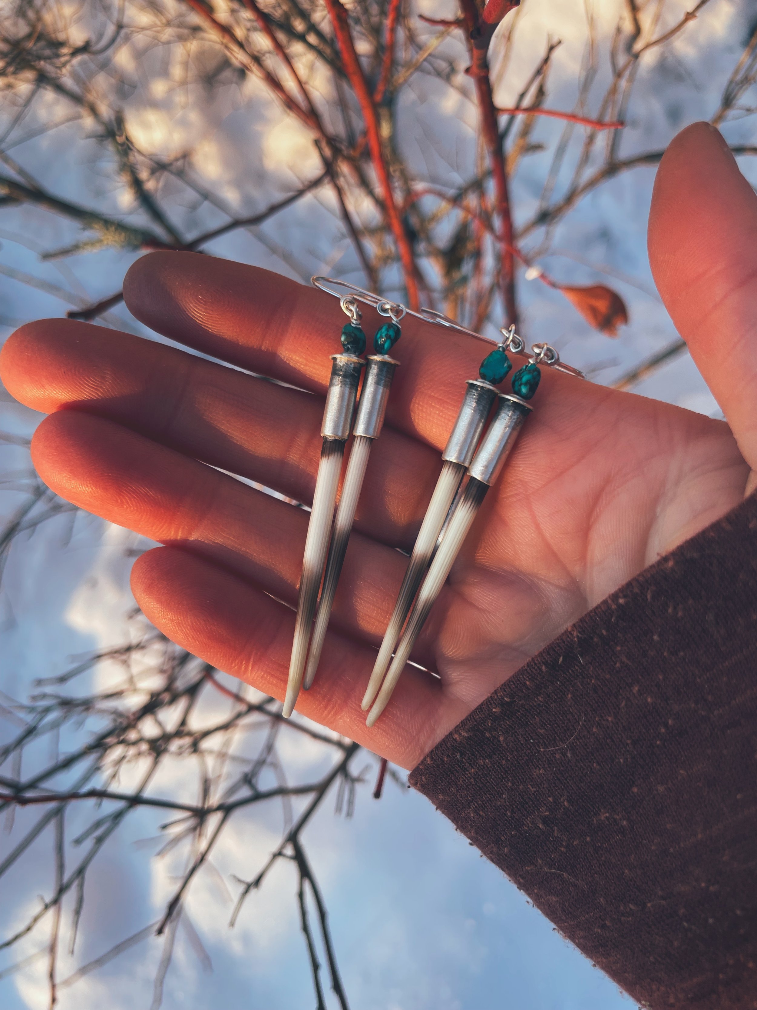 *MADE TO ORDER Warrioress earrings