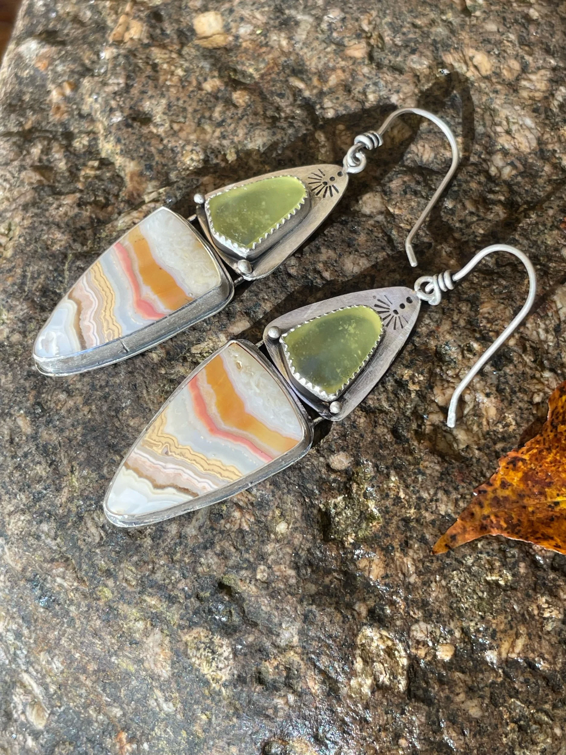 Scale earrings
