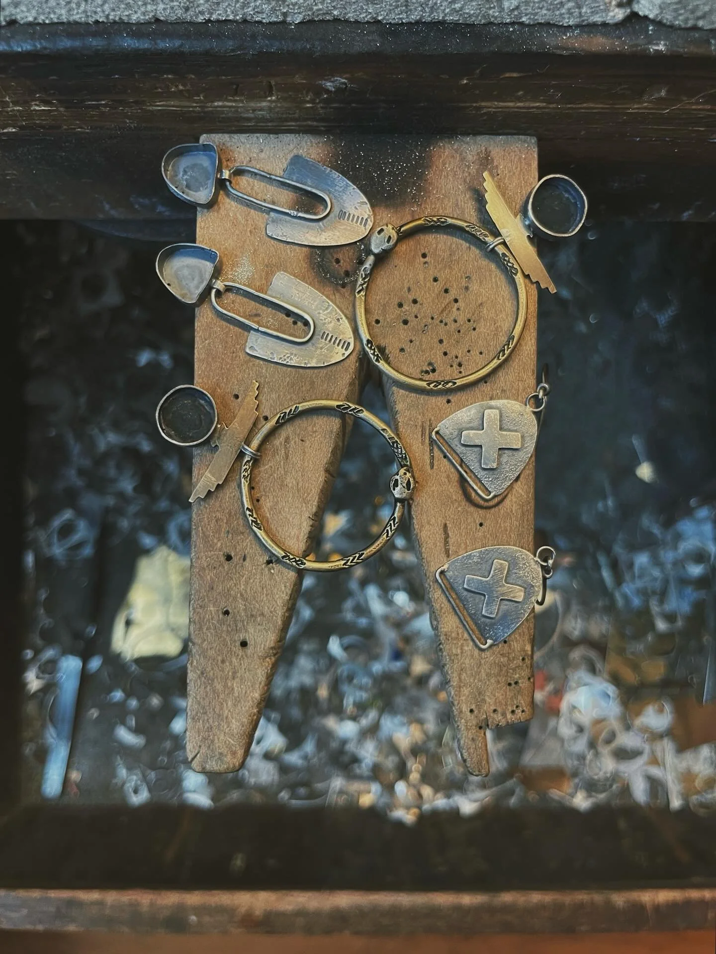 Next little collection of wild things is in the works. 

I&rsquo;ve really been taking my time with these pieces- sawing, constructing and engraving with methodical intention.. not rushing the finish and letting the process get me through.  It&rsquo;