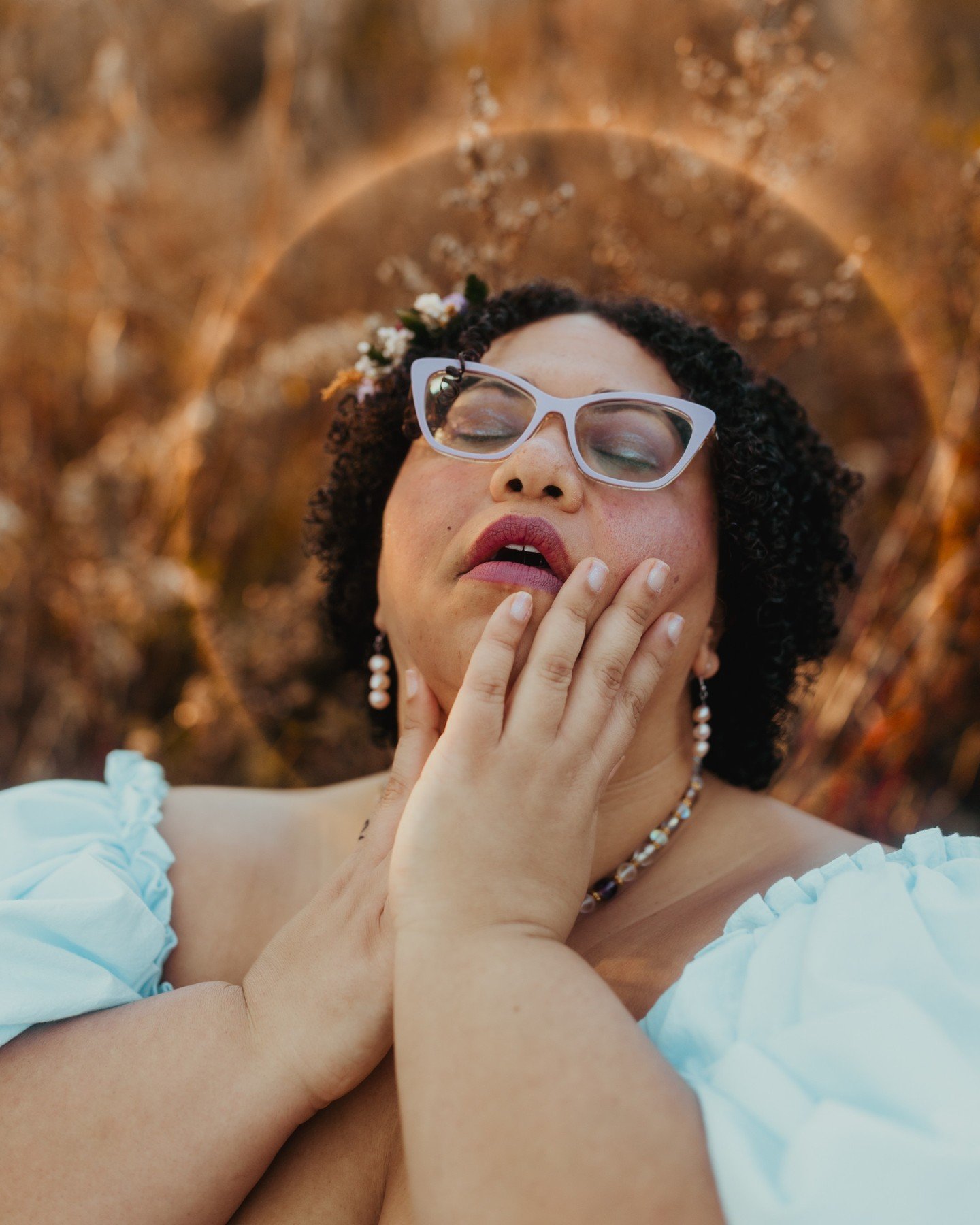 ✨ The world is more magical than you think, and YOU are part of that magic ✨ Send this to your most magical friends as a reminder of just how extraordinary they are 🦄 
.
.
.
.
.
.
[Image Description: A Black woman wearing a light blue dress and ligh