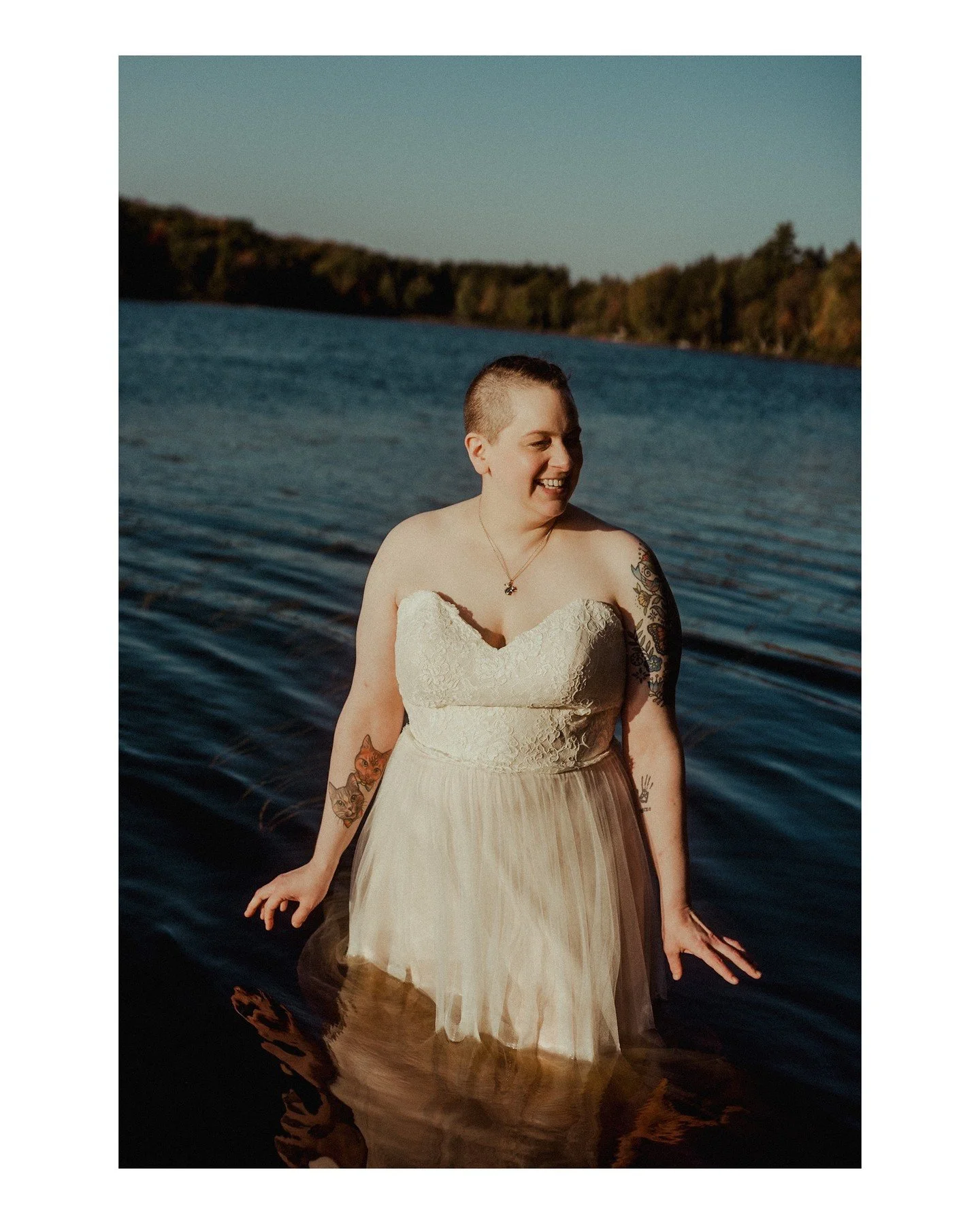 Boudoir sessions can be anything you need them to be. For instance, this client had a session to reclaim a place in the North Woods that was deeply personal to them following the end of a toxic marriage. They wore their wedding dress (along with thei