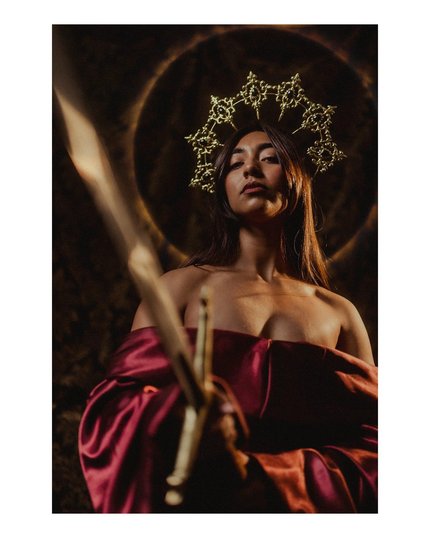 All hail the Queen 👑 These images of @solis_gianni are as striking as they are deeply powerful. Give me alllllll of the images of women being strong, confident, and defiantly taking up space, all while wielding a big ass sword 🗡️😍 because boudoir 