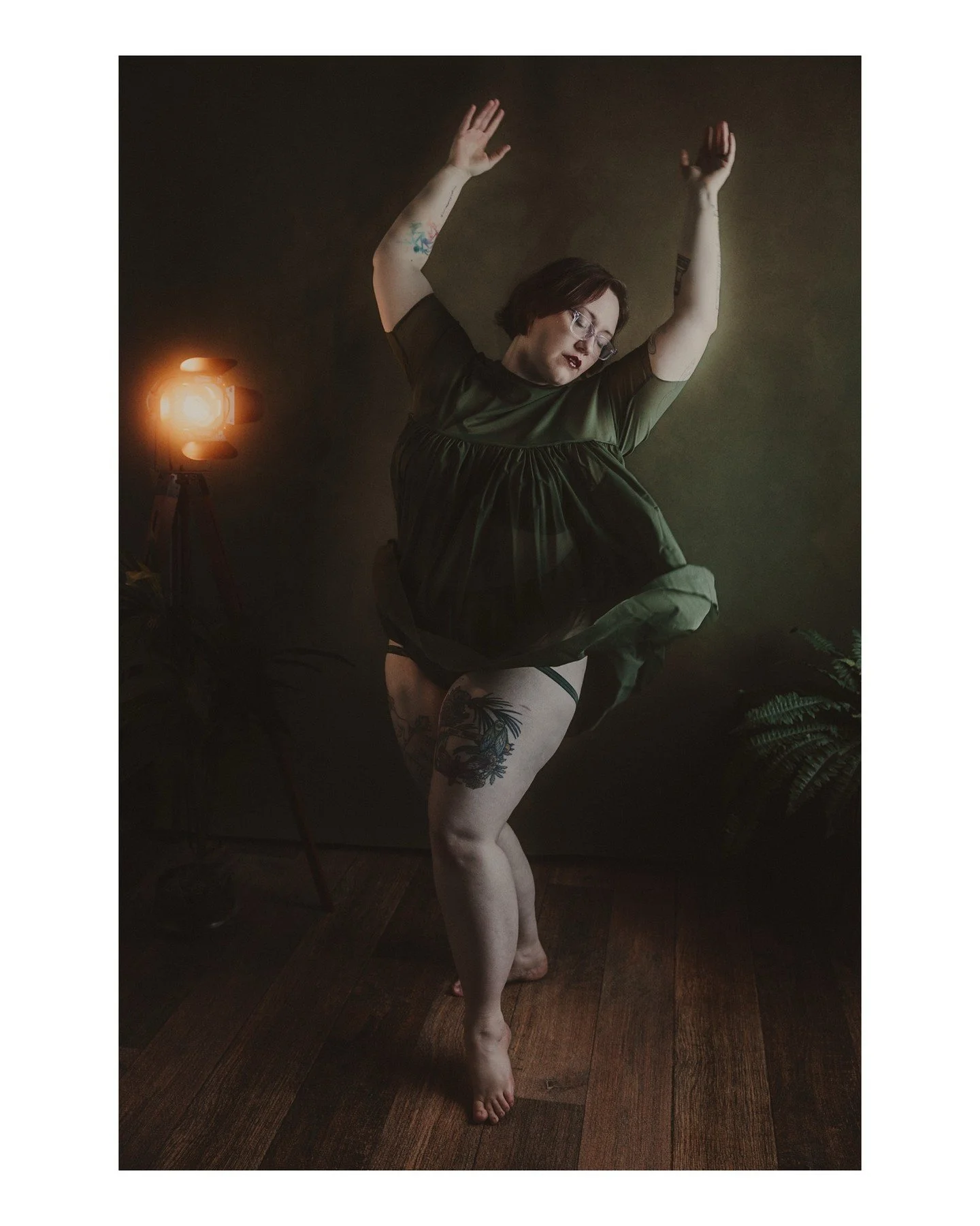 A self-portrait practice is wildly important to my relationship with my body. You can't improve your relationship with your body if you're not even willing to *look* at your body. Being in the photo, whether it's for someone else's camera or my own, 