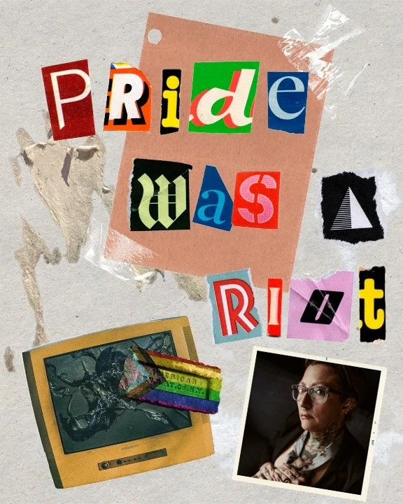 Happy Pride Month to all my Queer &amp; Trans friends, from your local Queer photog! 😘 Pride was a riot, so let's not forget our roots, and let's continue to make good trouble until ALL of our community is safe! 
.
.
.
.
.
[Image Description: A digi