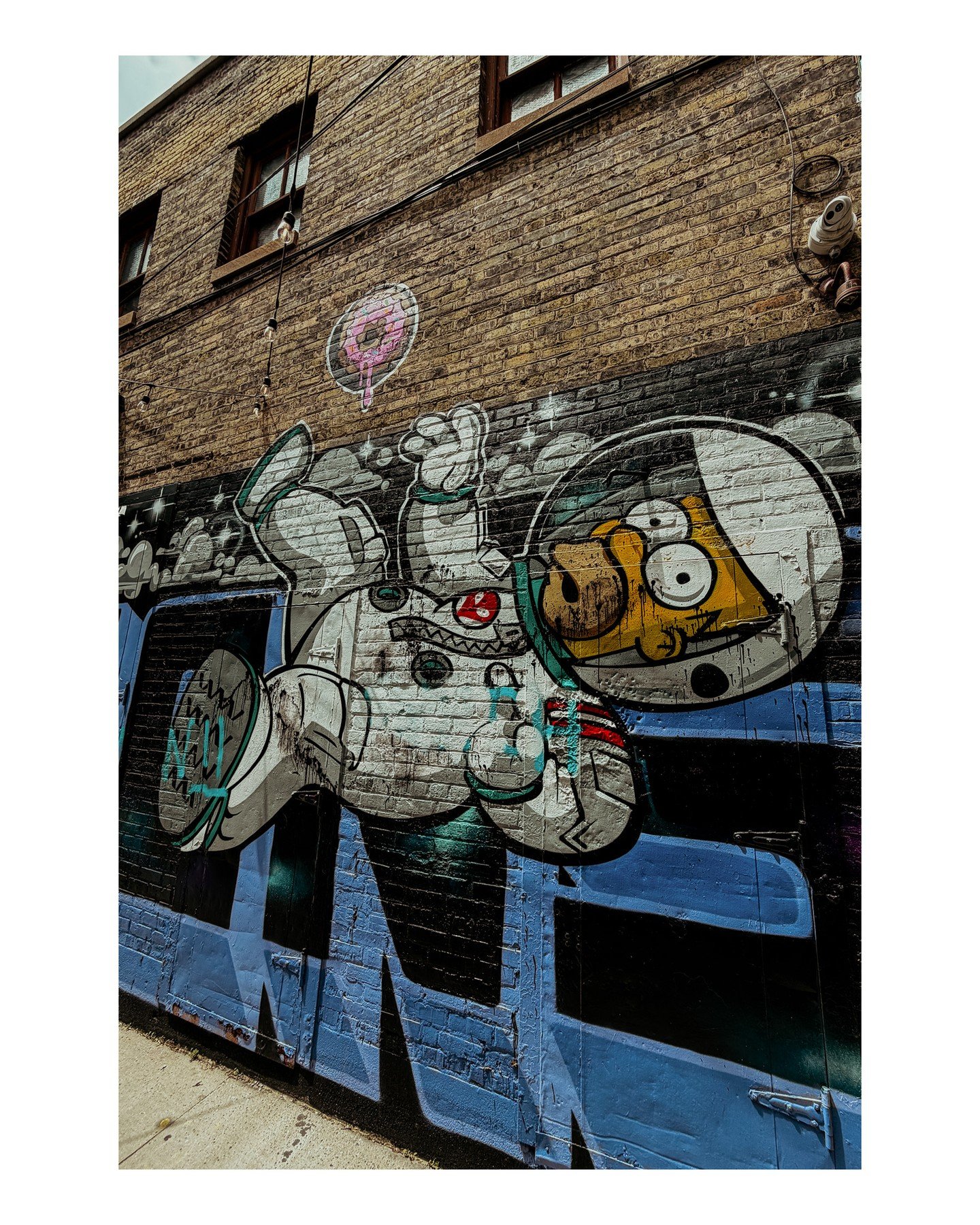 Just some pics from a fun date day I had in Milwaukee with Adam recently 🥰
.
.
.
.
.
[Image Description: A series of images of murals in Black Cat Alley in Milwaukee, along with a selfie of Sam &amp; her husband Adam.]