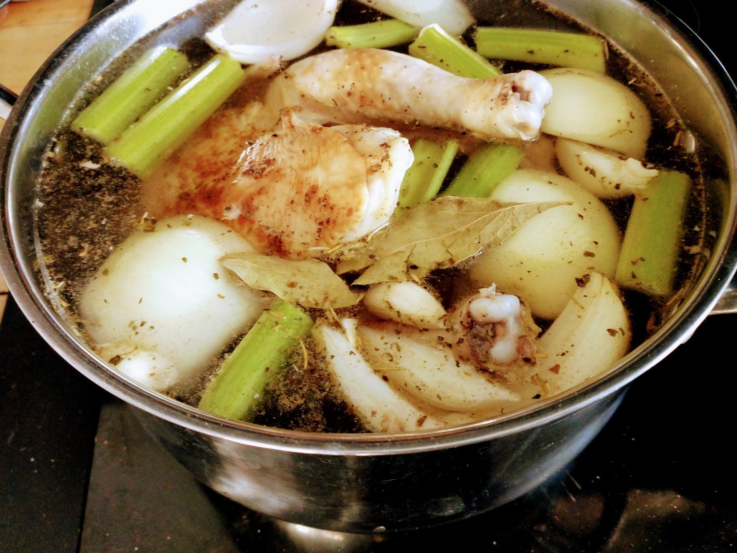 How to Make Dutch Oven Chicken Noodle Soup + Homemade Chicken Stock