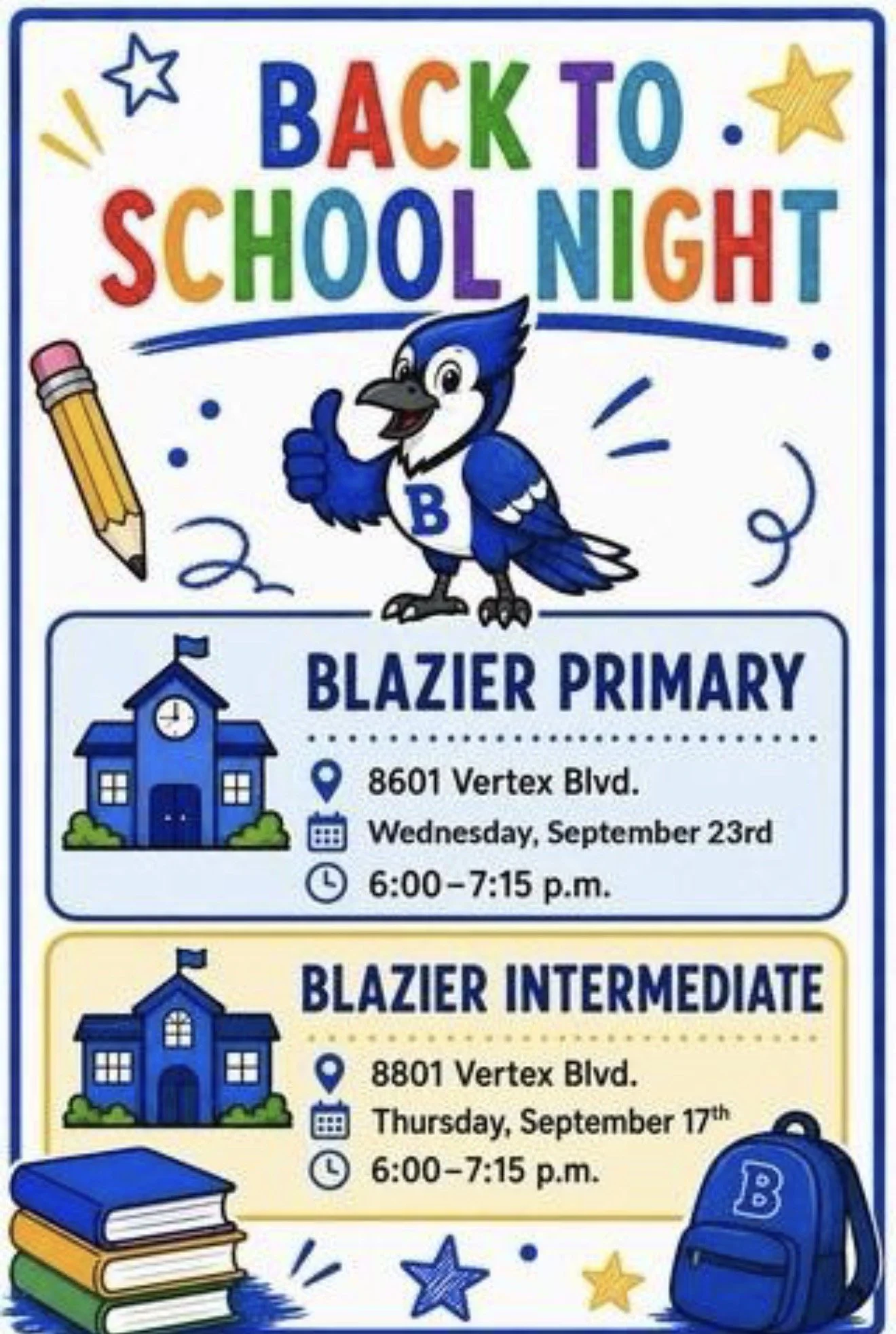 Back to School Night Primary