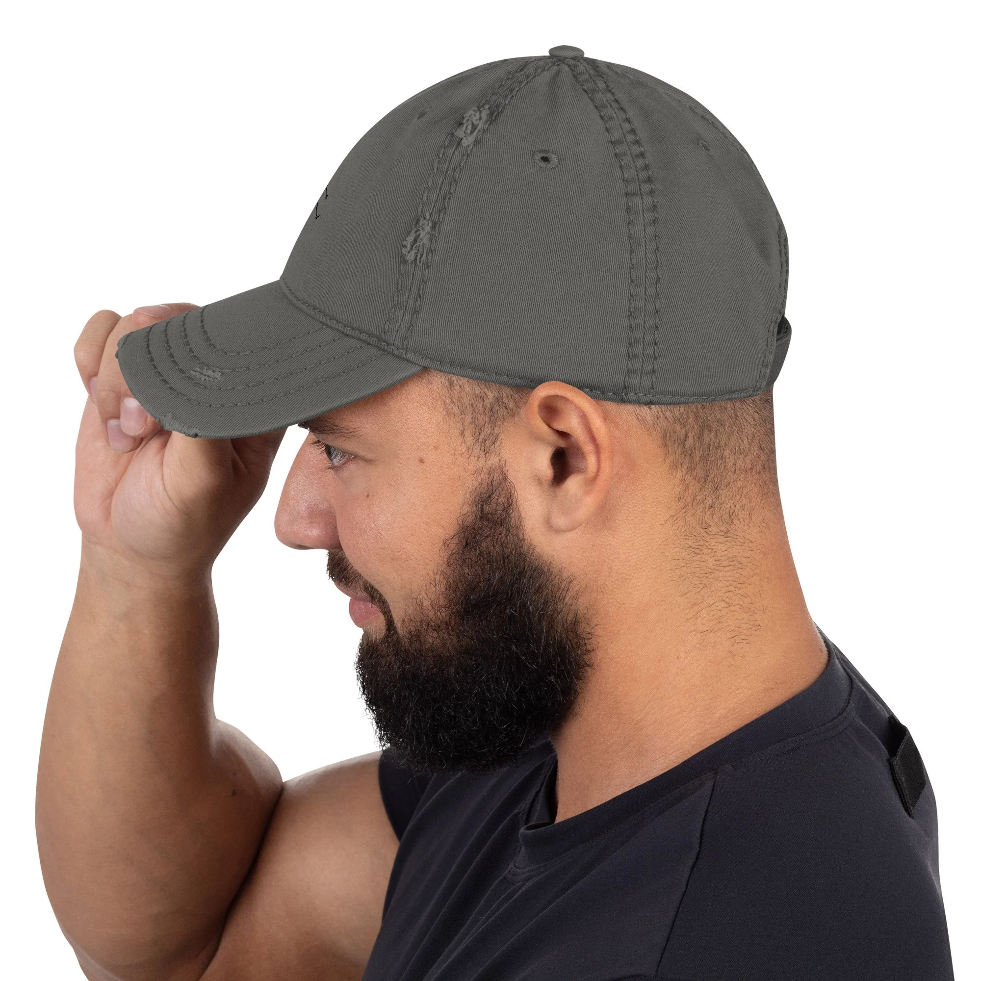 distressed-dad-hat-charcoal-grey-left-side-68a3bcf7ba272.jpg