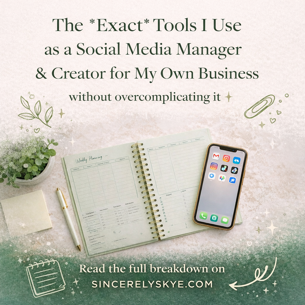 The Exact Tools I Use as a Social Media Manager + Creator for my own business