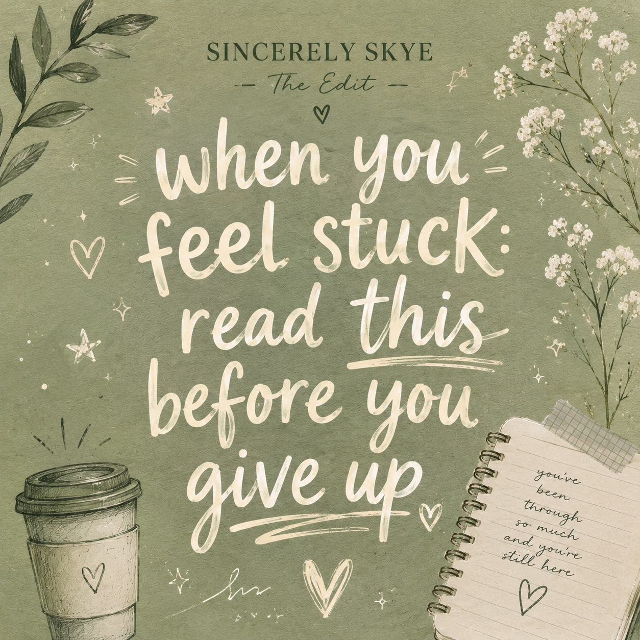 When You Feel Stuck: Read This Before You Give Up
