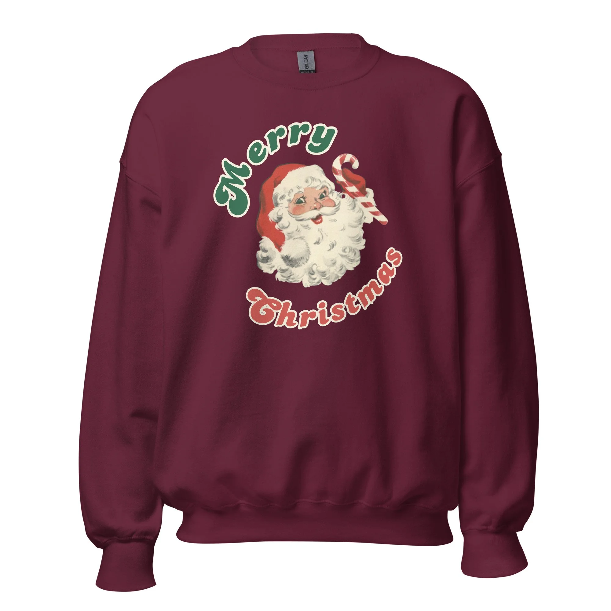 Merry Christmas Vintage Santa Crewneck Sweatshirt