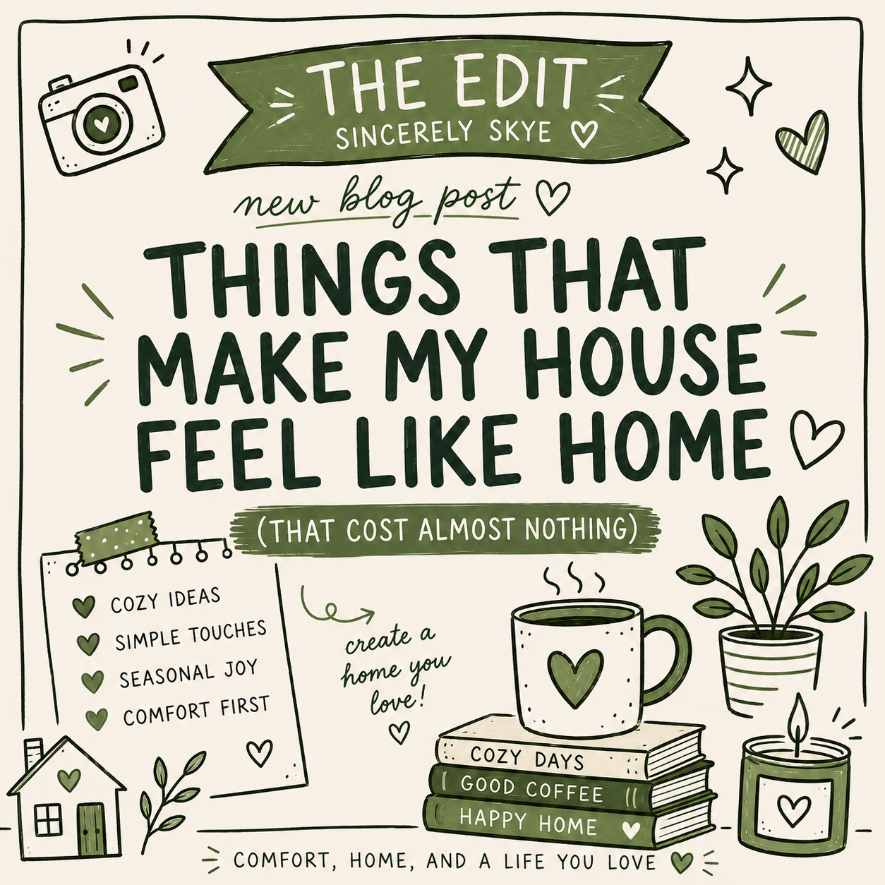 Things That Make My House Feel Like Home (That Cost Almost Nothing)
