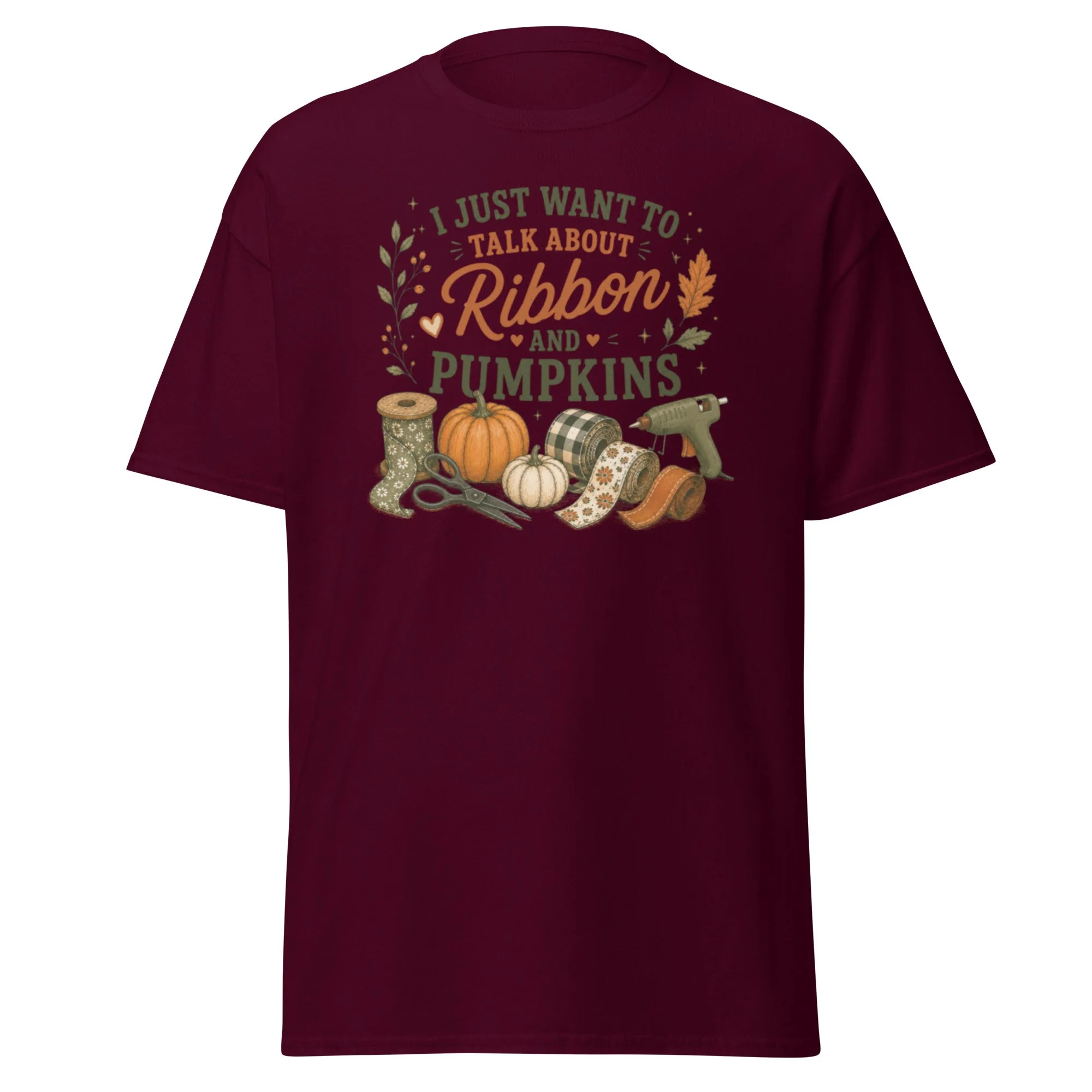I Just Want To Talk About Ribbon & Pumpkins Tee
