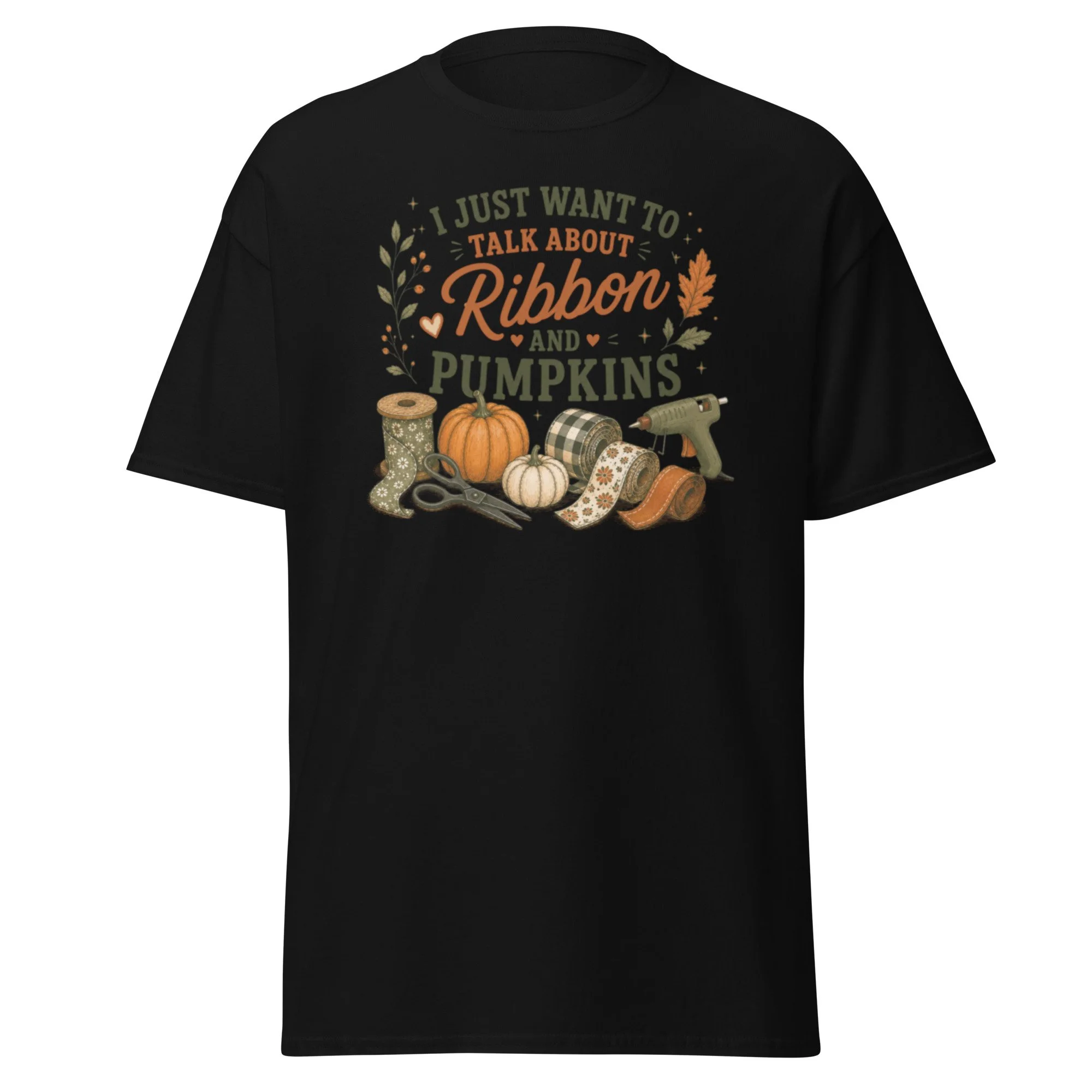 I Just Want To Talk About Ribbon & Pumpkins Tee
