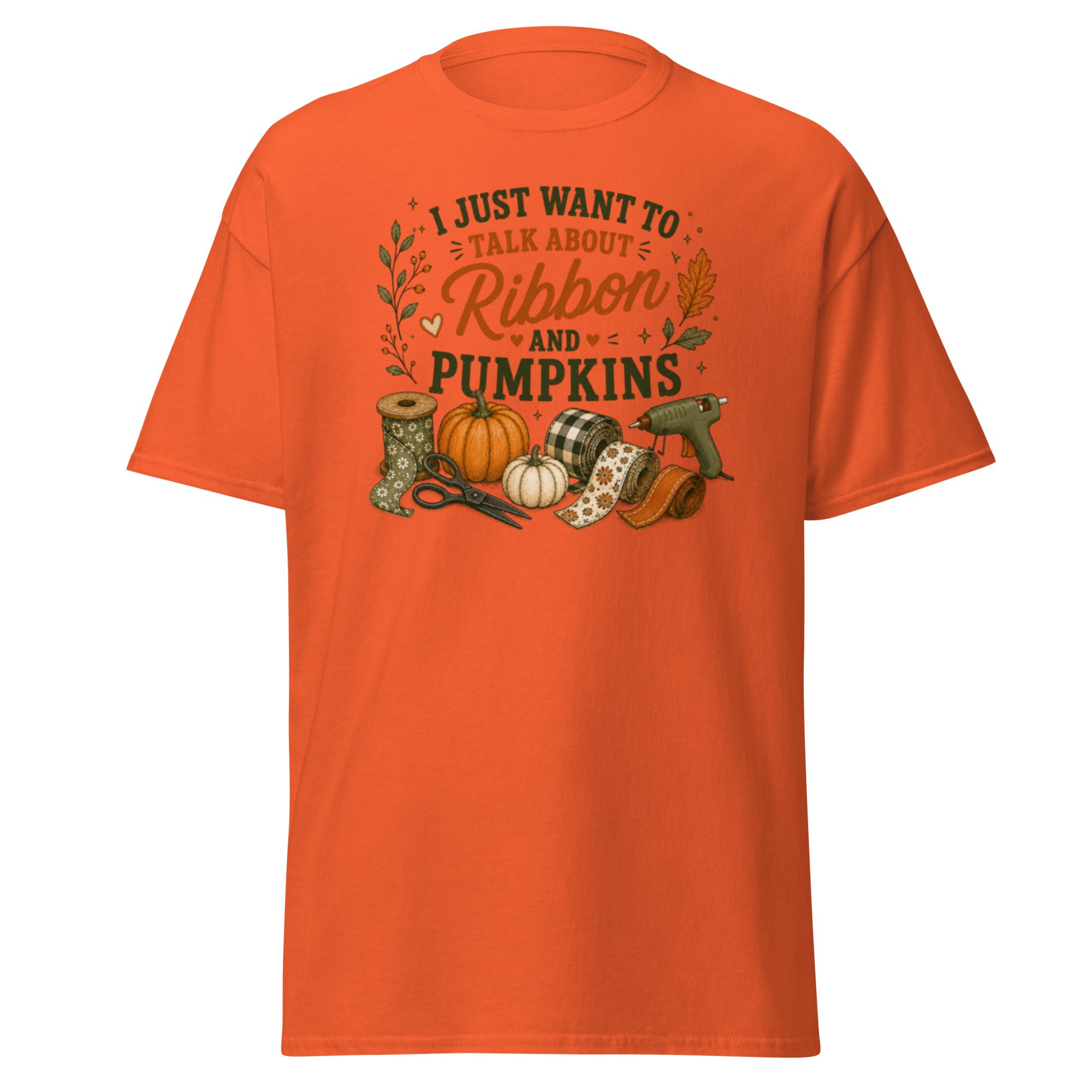 I Just Want To Talk About Ribbon & Pumpkins Tee