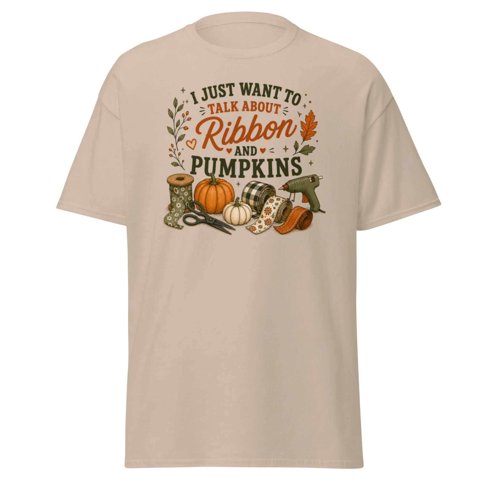 I Just Want To Talk About Ribbon & Pumpkins Tee