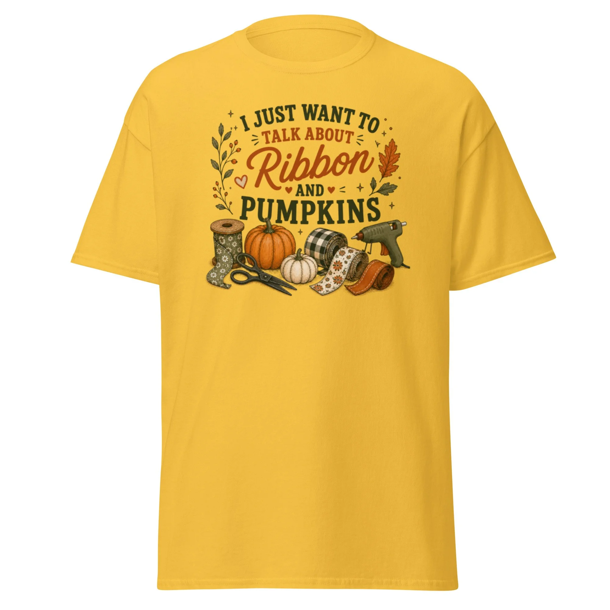 I Just Want To Talk About Ribbon & Pumpkins Tee