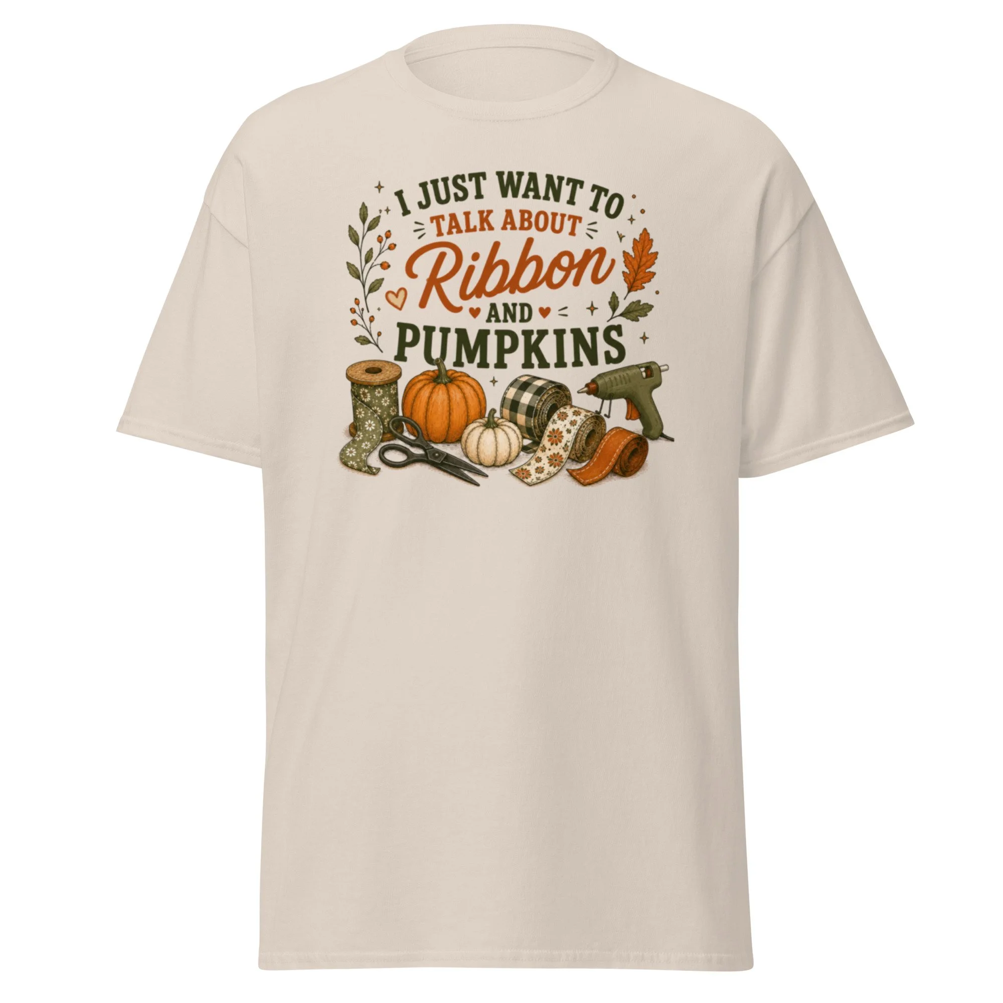 I Just Want To Talk About Ribbon & Pumpkins Tee