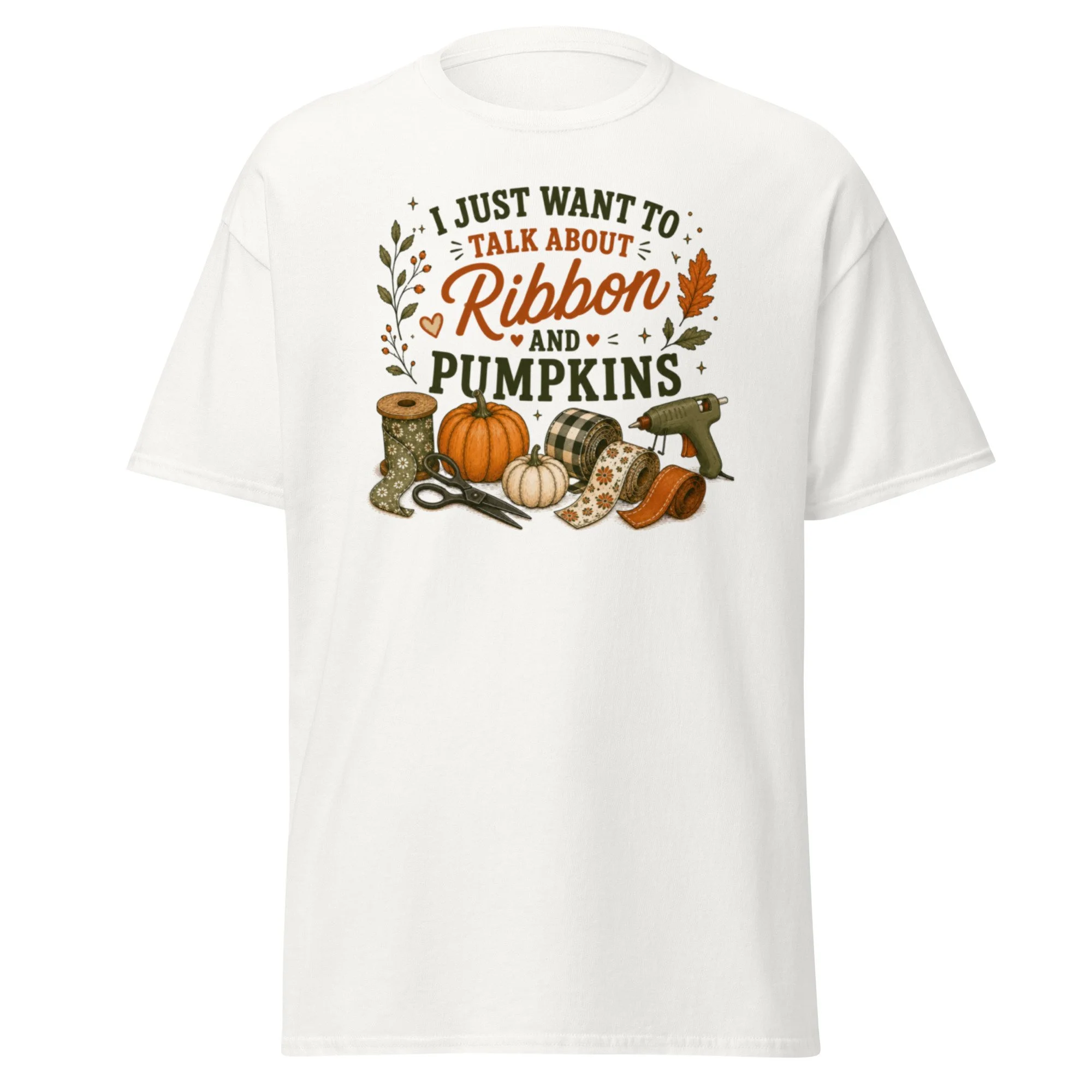 I Just Want To Talk About Ribbon & Pumpkins Tee