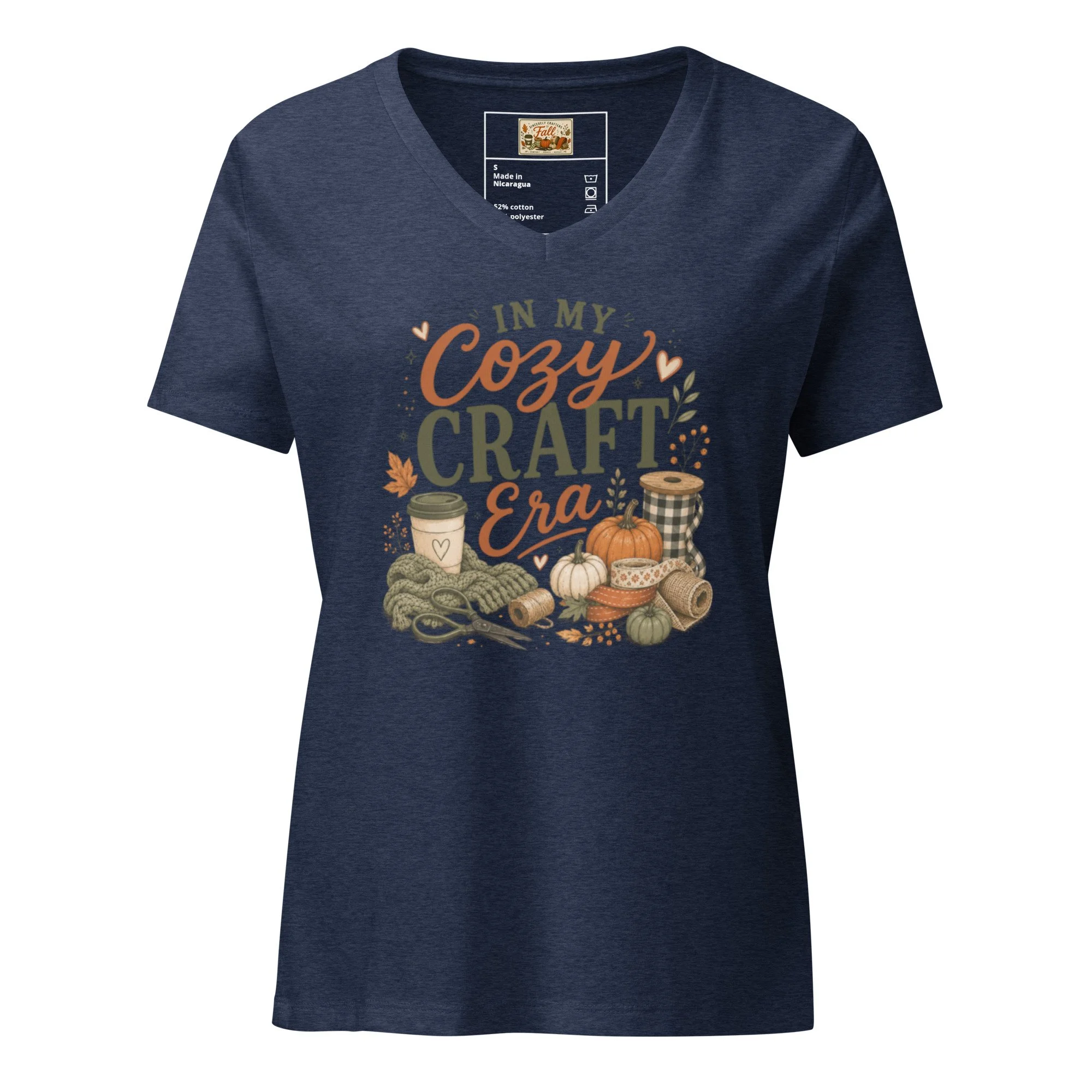 In My Cozy Craft Era | Women's Cotton V-Neck