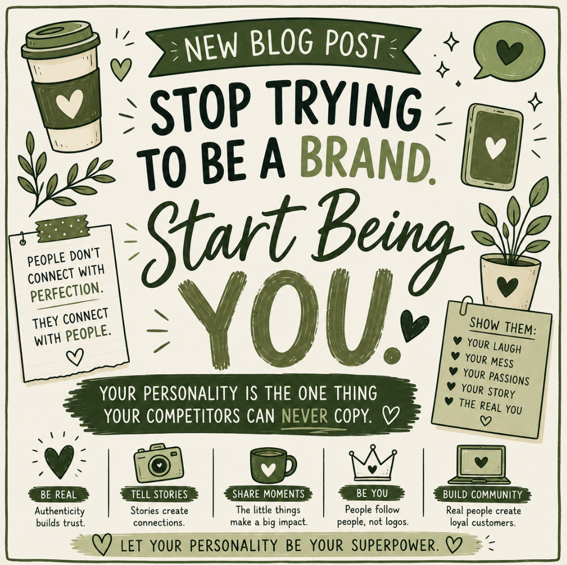 Stop Trying to Be a Brand. Start Being You.