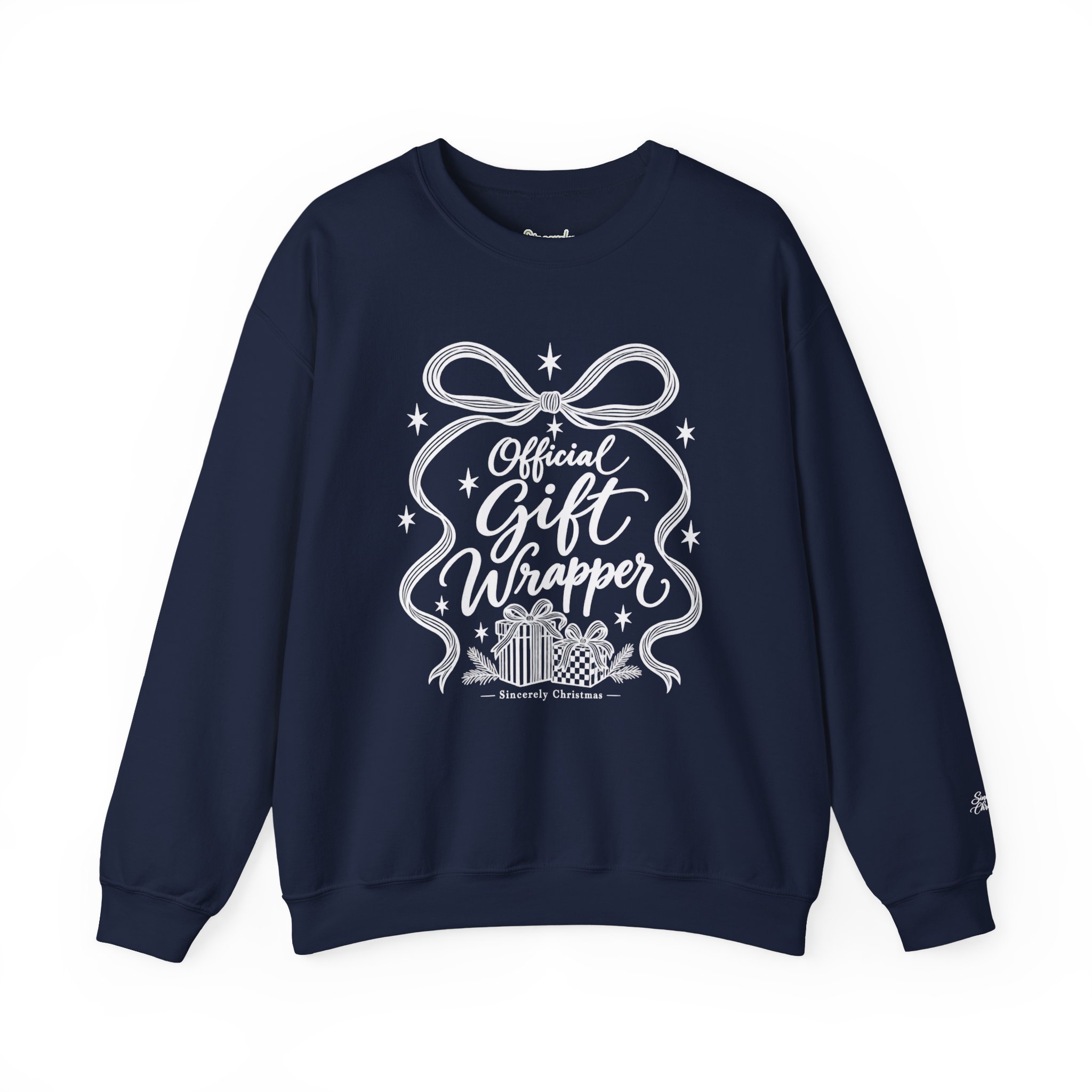 Official Gift Wrapper Christmas Sweatshirt | Cozy Holiday Crewneck
