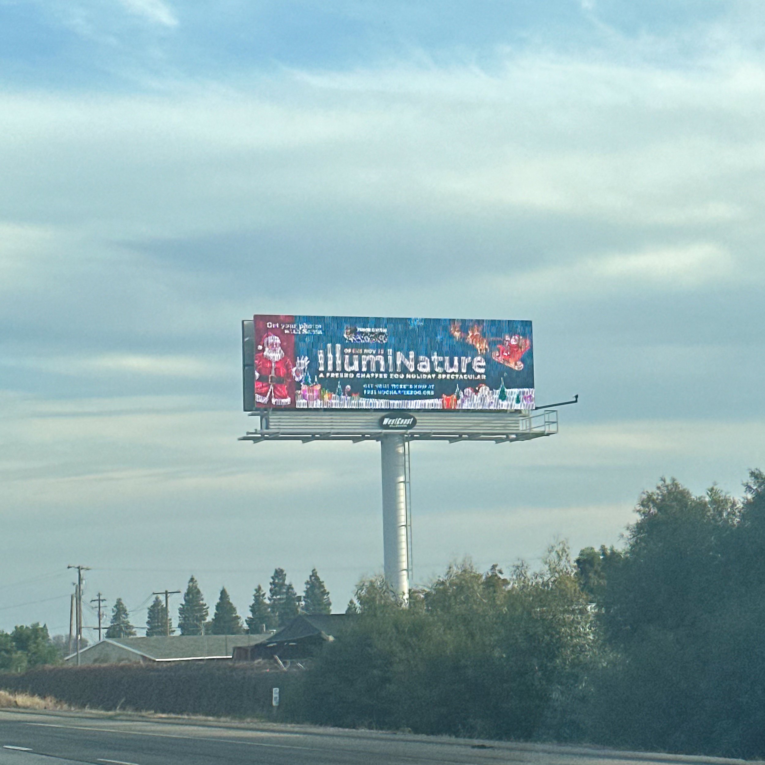 Billboard seen along the 99 fwy