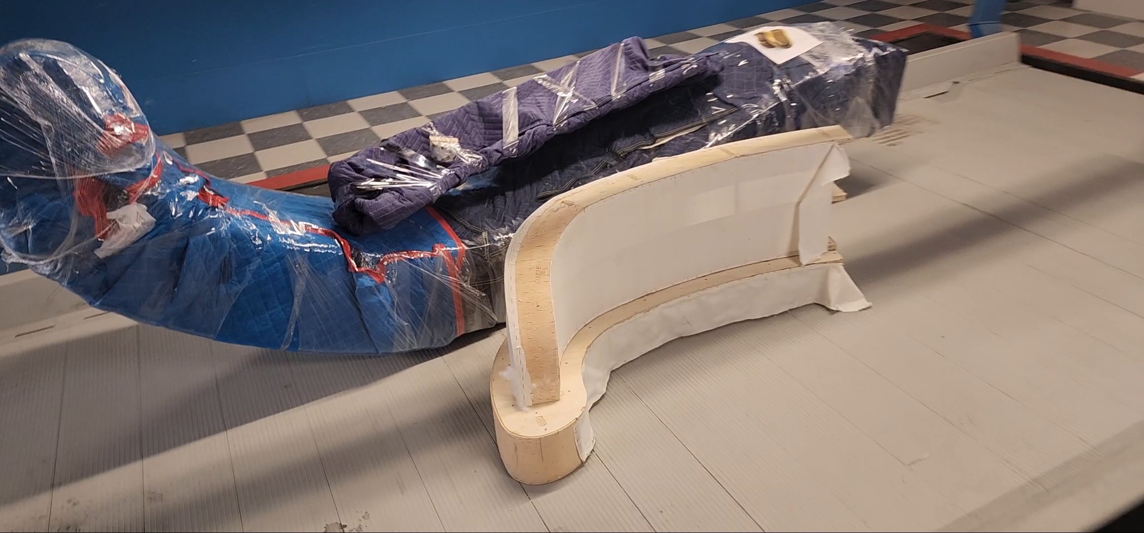 Professional installation service for oversized luxury designer furniture