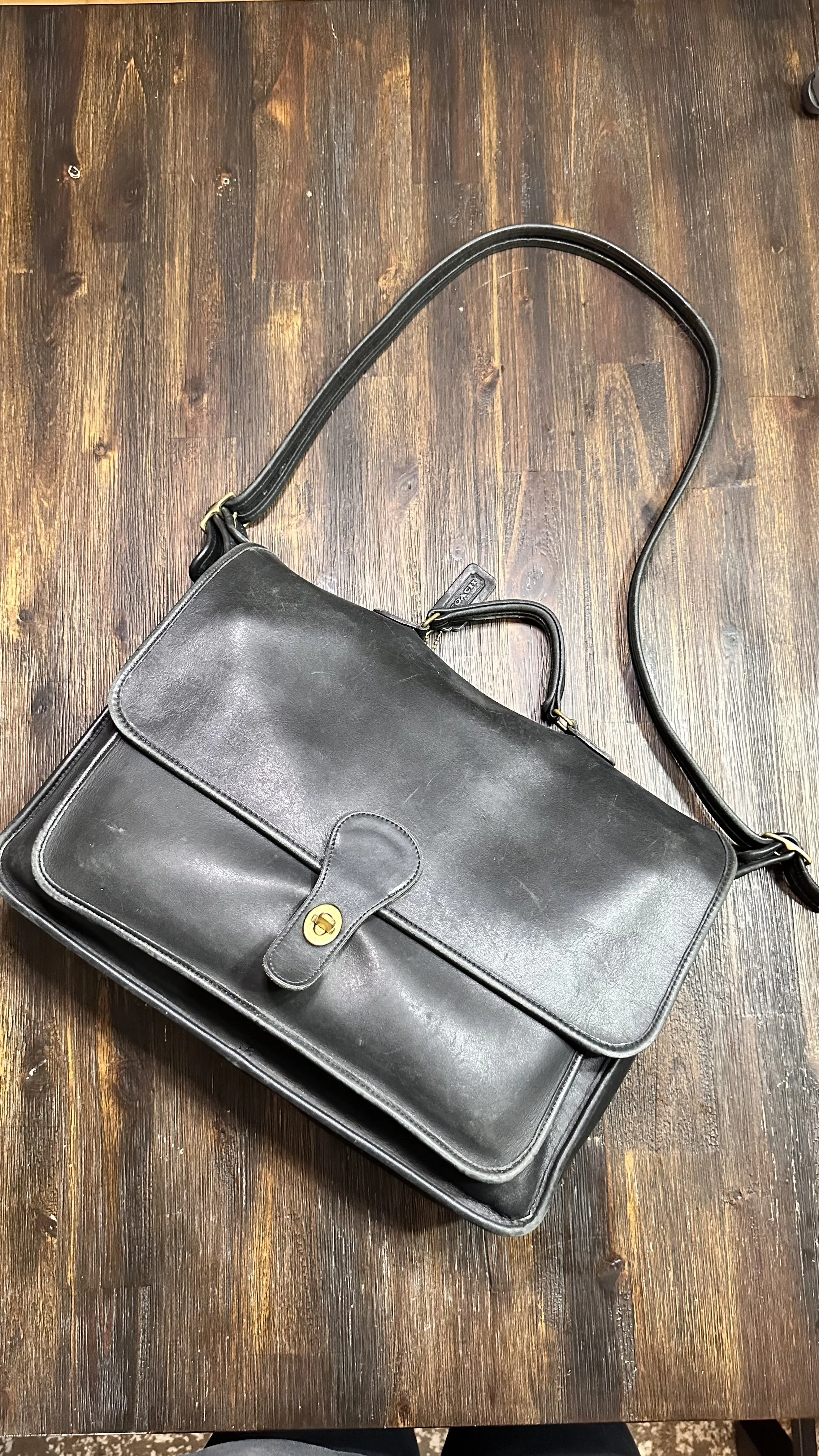 1980's Vintage Coach Metropolitan Briefcase 