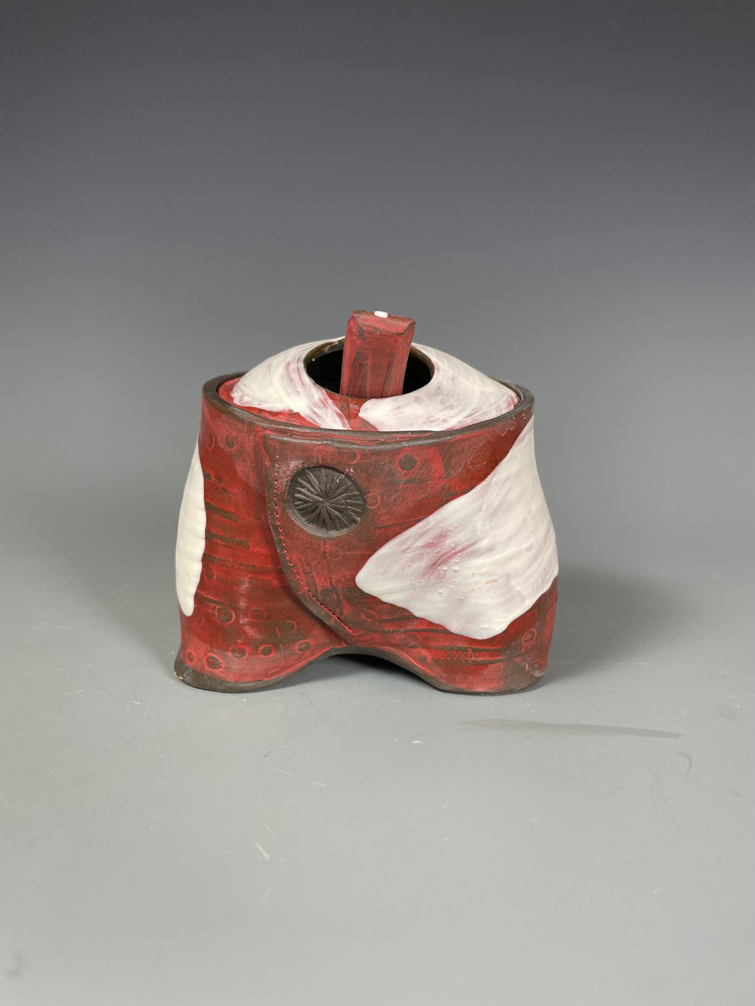 Salt Pot w Lid & Spoon