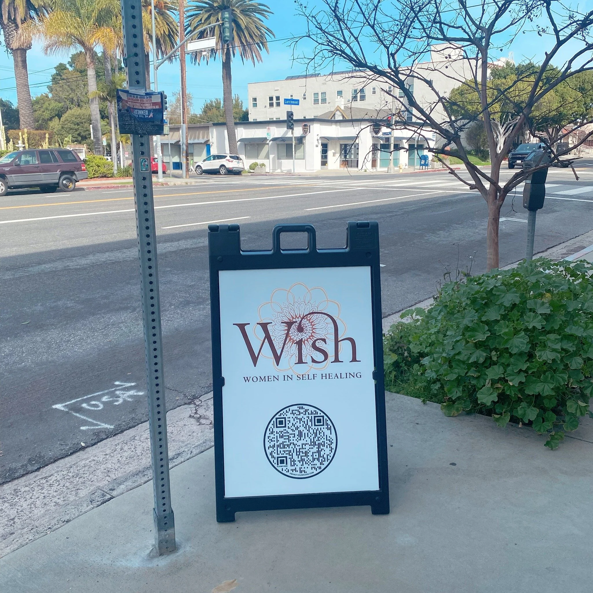Come peep our new sandwich board on Larchmont Blvd! 
I literally thought it would be half this size&hellip;. Oh well go big or go home 😂