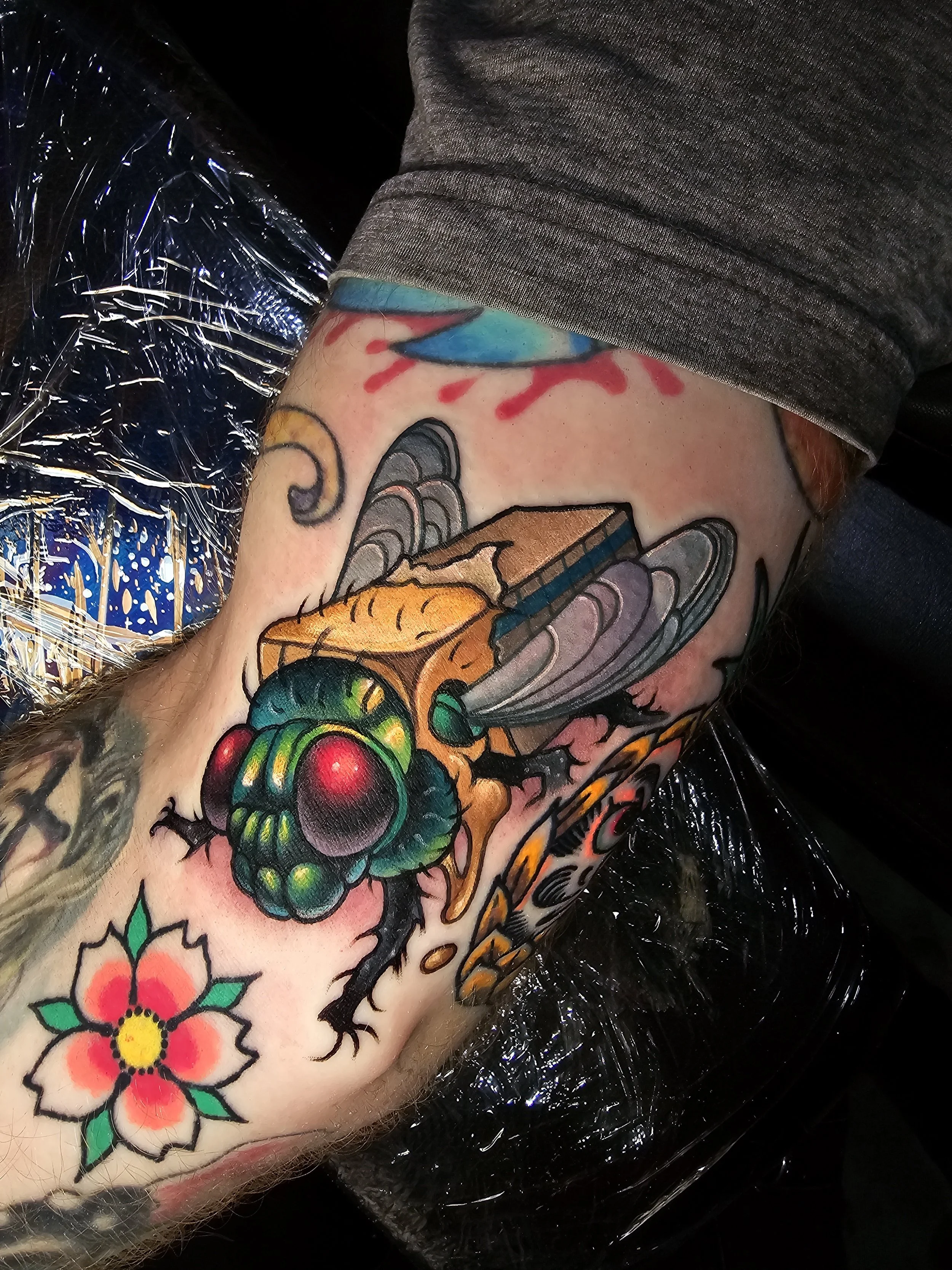 Neotraditional Fly Tattoo