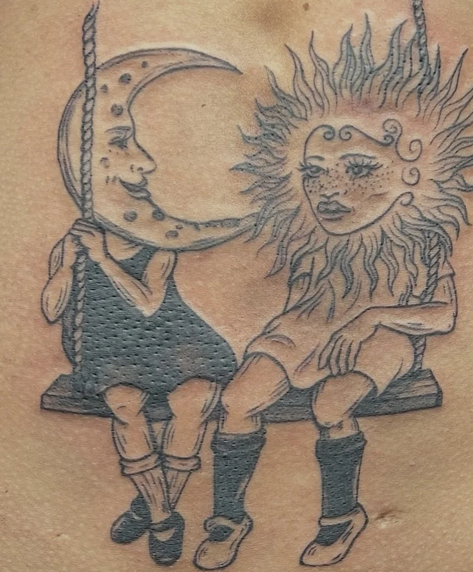 Sun and Moon Tattoo