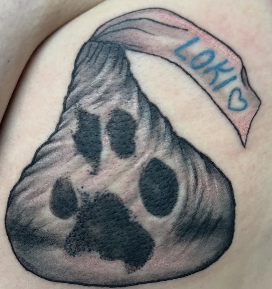dog memorial tattoo