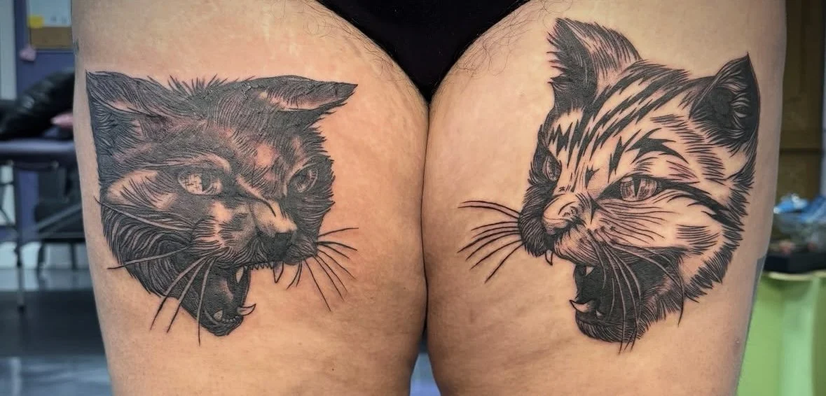 Cat Tattoo by Olivia Deep