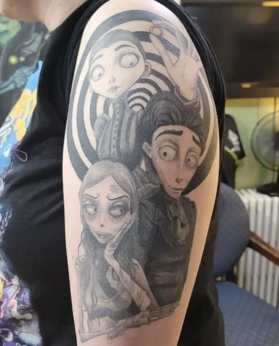 corpse bride tim burton tattoo