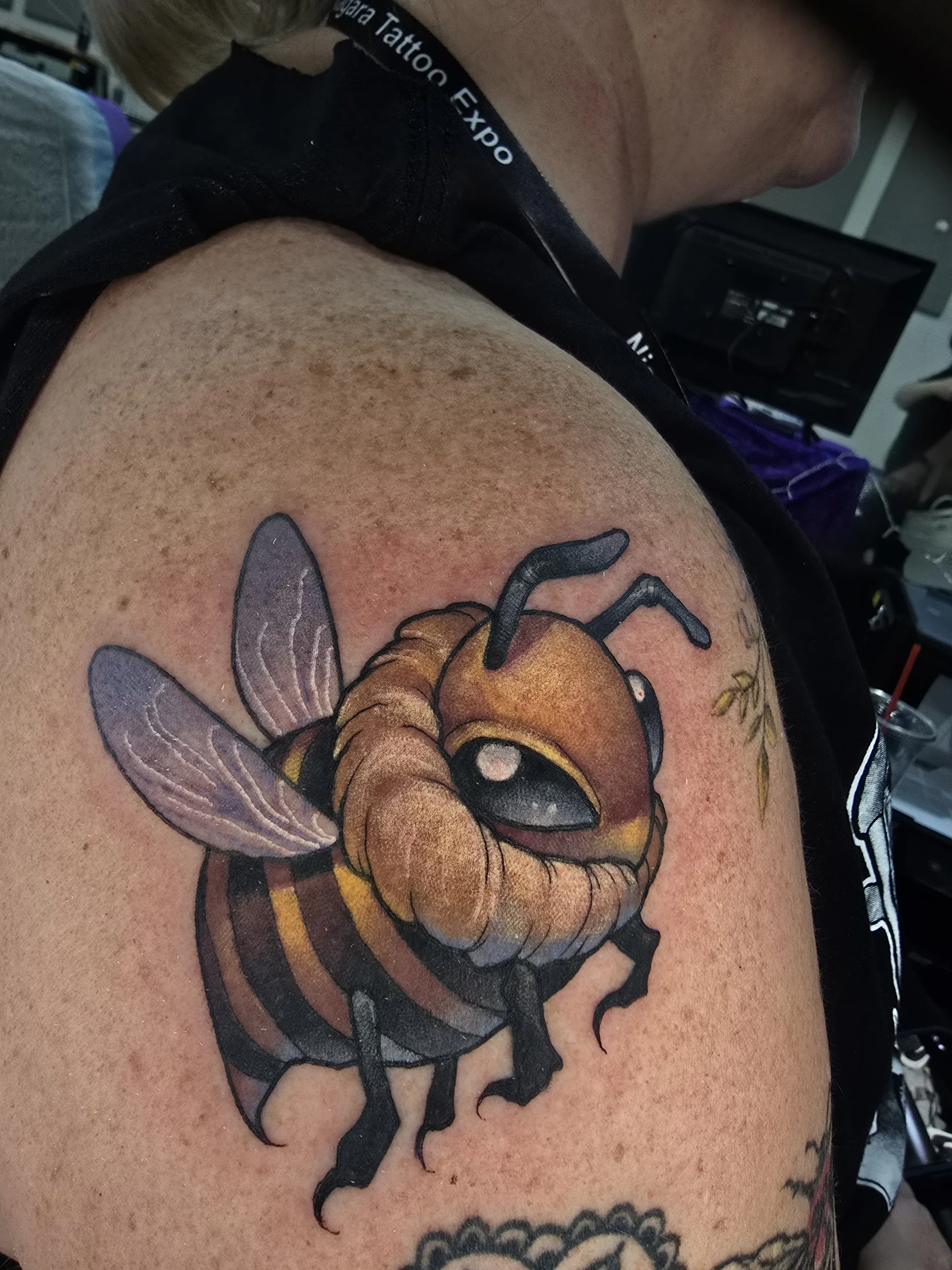 Cartoon BumbleBee Tattoo