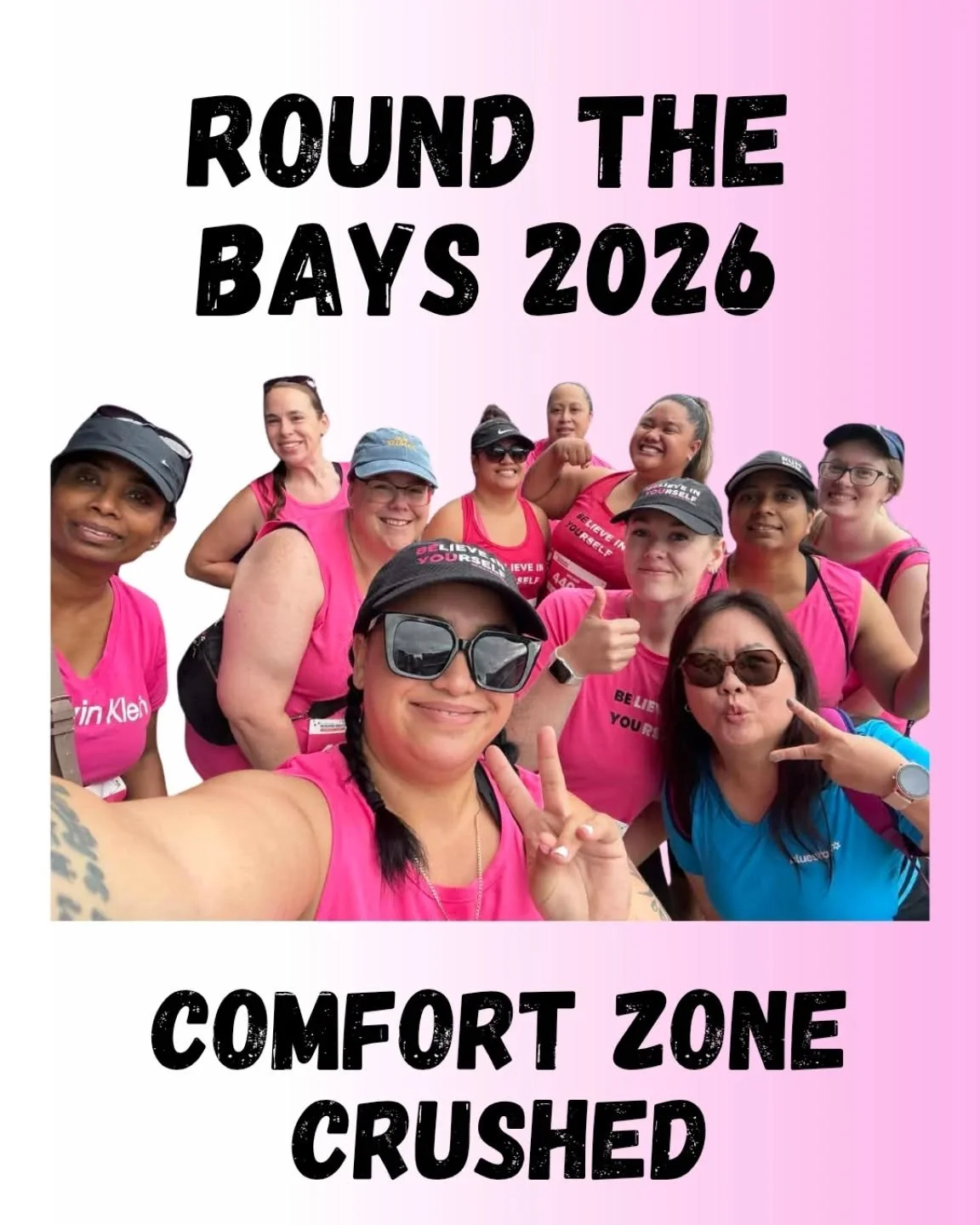 COMFORT ZONE SMASHED🏃&zwj;♀️💯👊 

ROUND THE BAYS 2026👏
A group of our AMAZING members from our RESULTS WHANAU took on their very first running event, showing up in our gym colours and representing so much more than just fitness.
For many of them, 