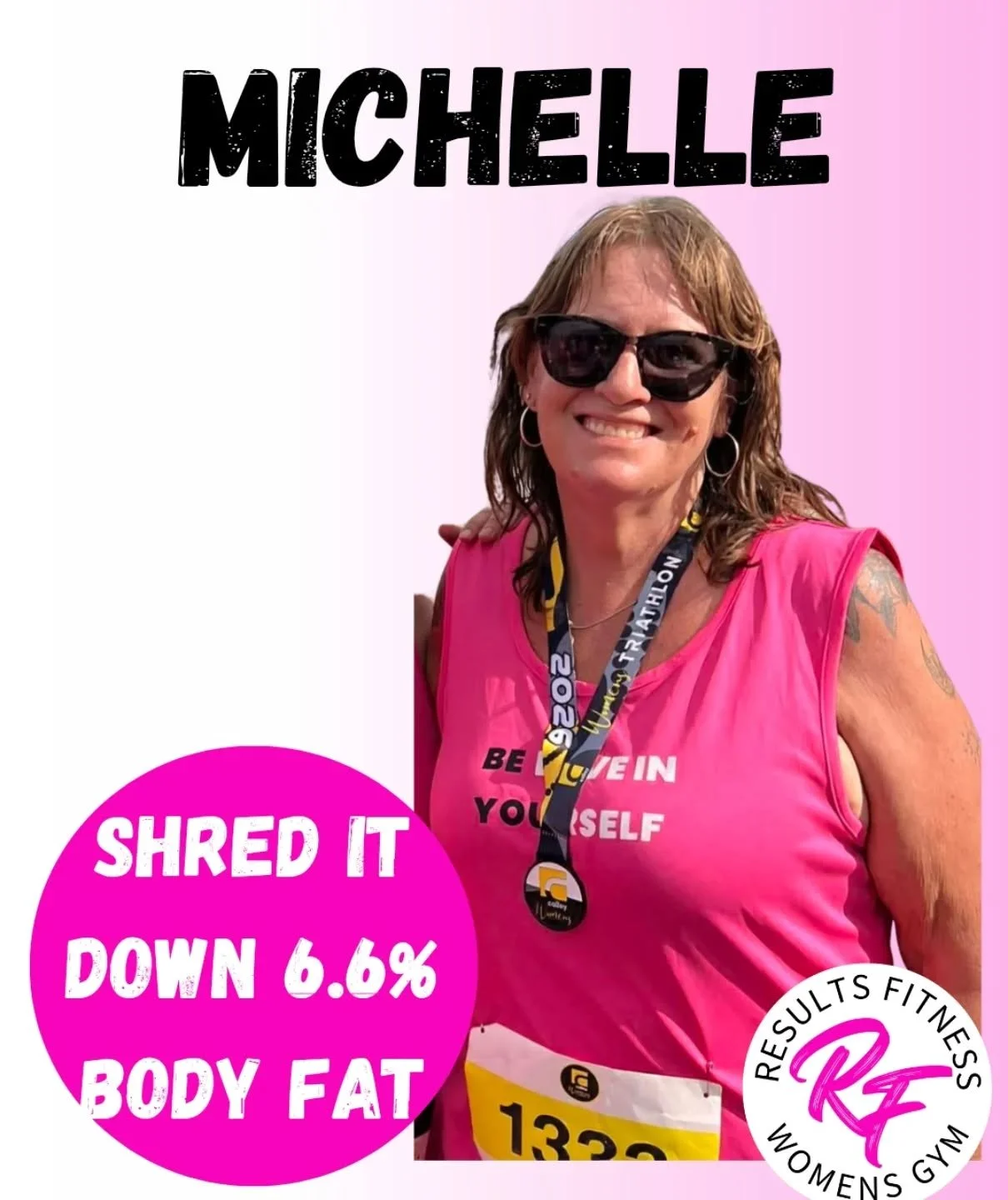 My journey at Results Fitness for Woman has changed my life in every way. 
Since re joining tge Results gym, I&rsquo;ve lost over 30kg, taken on IronMāori Tāmaki, the Calley Women&rsquo;s Triathlon, and even placed 3rd in the Shred It Challenge. 
Eac